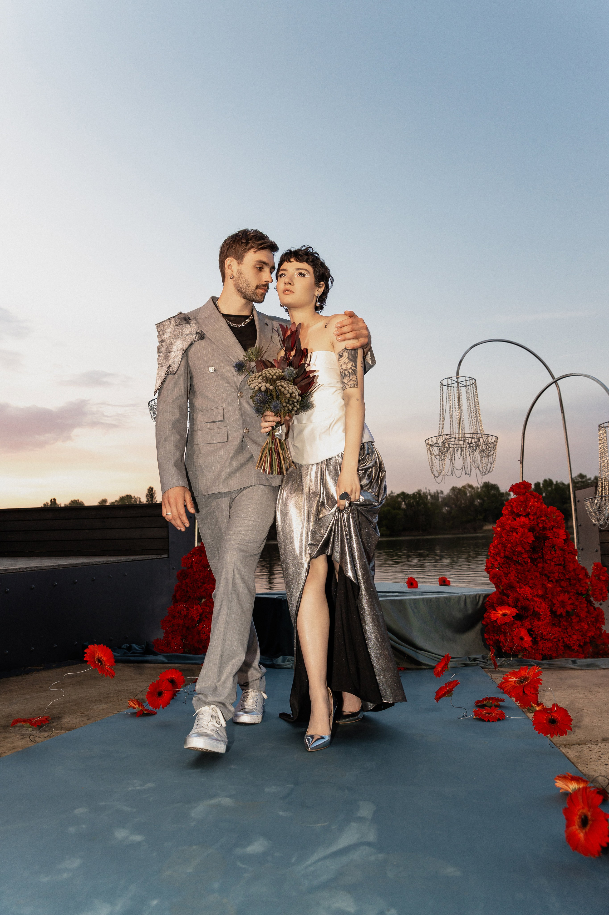 Свадебная фотосессия Константина и Дарьи в Ростове-на-Дону на Левом берегу Дона. Фотограф Наталия Полянко