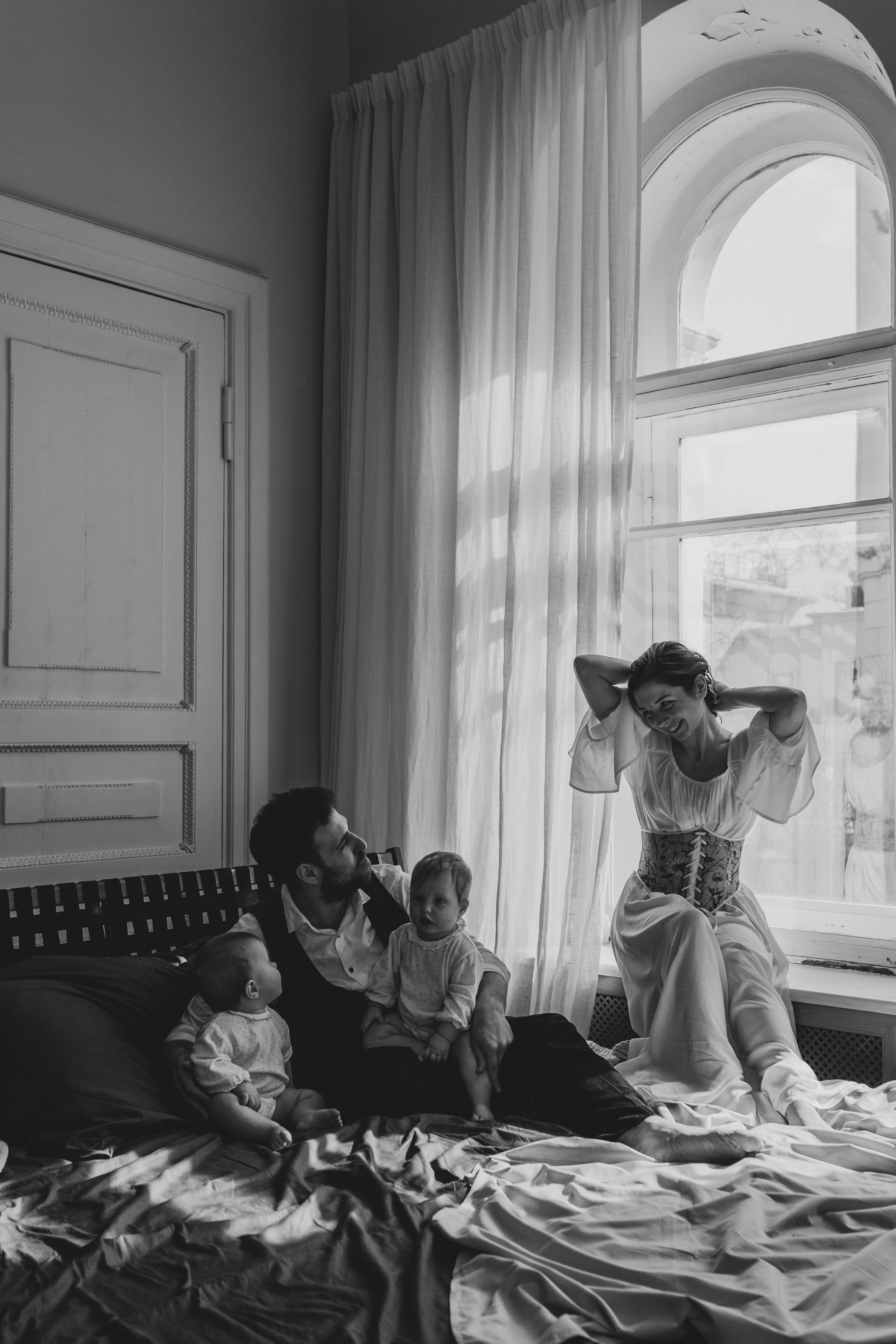 Маша, Саша и малышки. Семейный фотограф Полина Сарина Москва