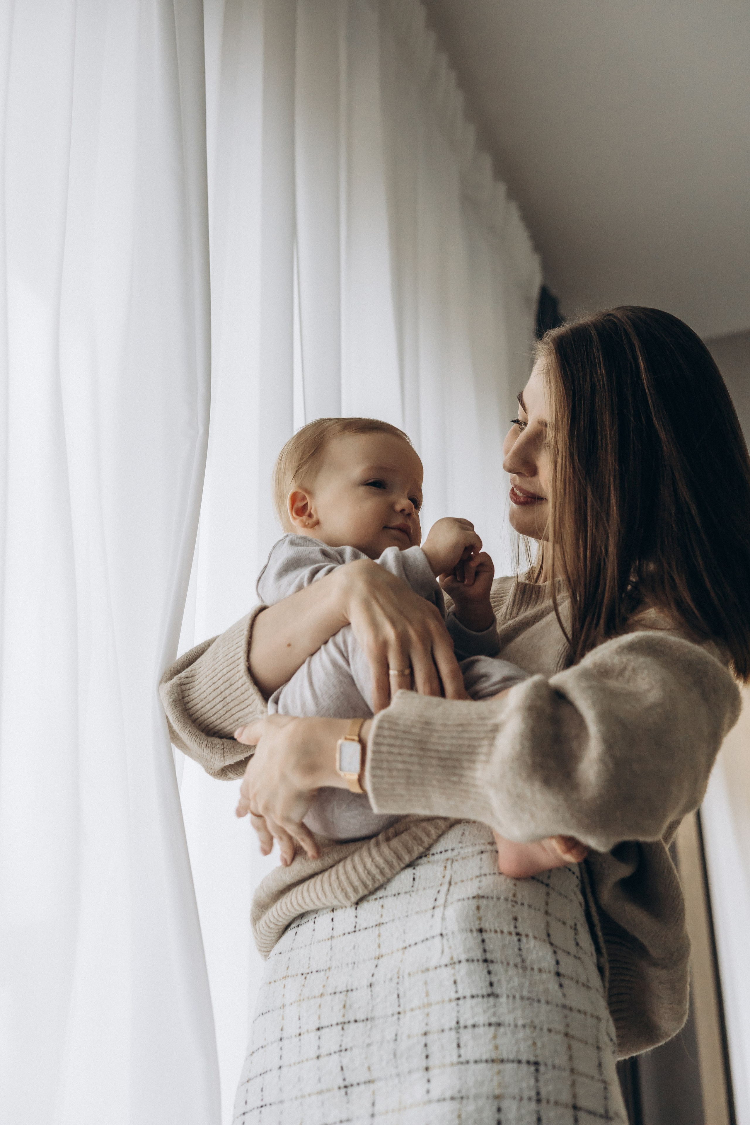 Юлия, Максим и малыш Ефим. Семейный, домашний, ньюборн фотограф Москва Цветкова Елизавета