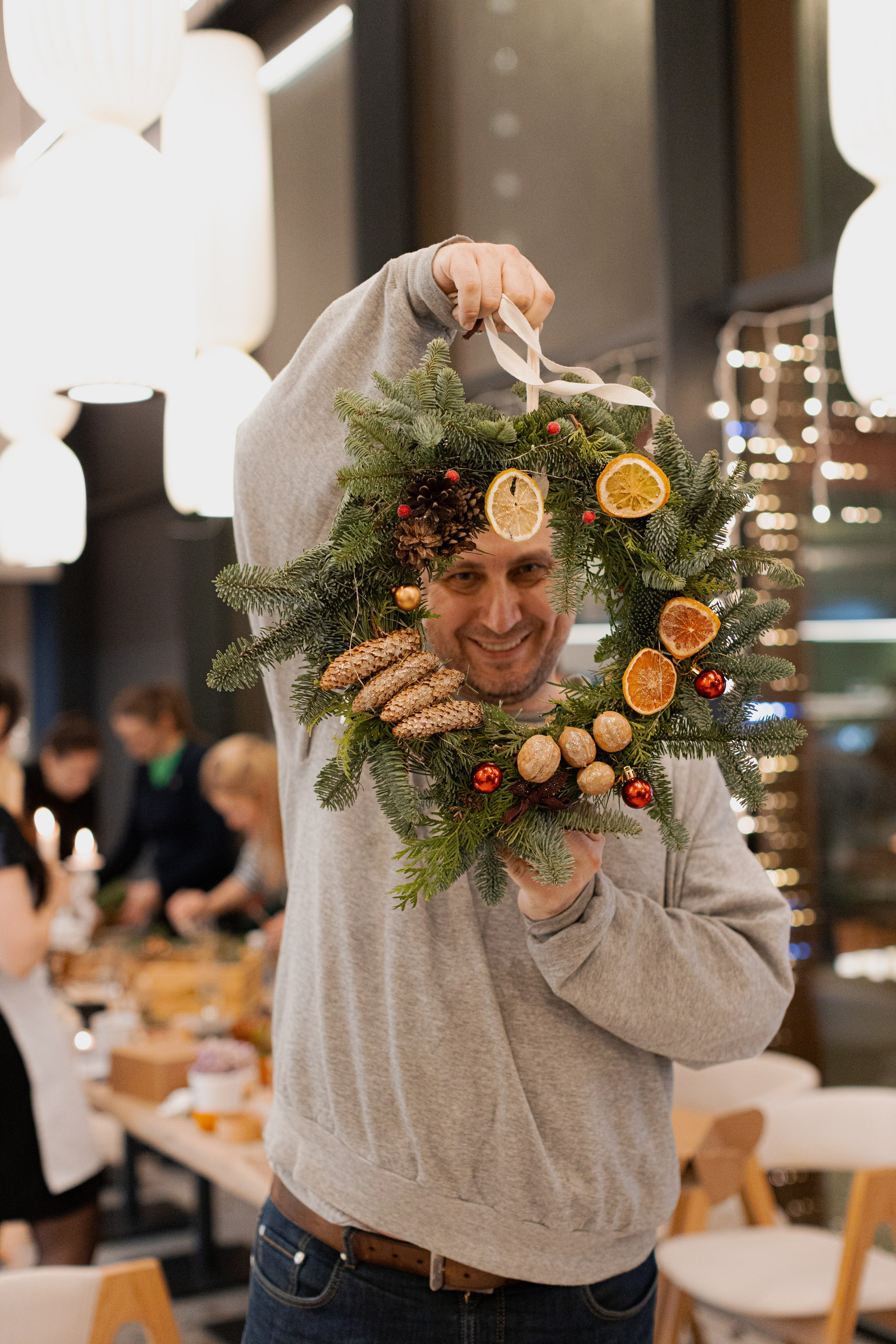 Мк свечи и венок (новогодний корпоратив). Анастасия Ракчеева Художник