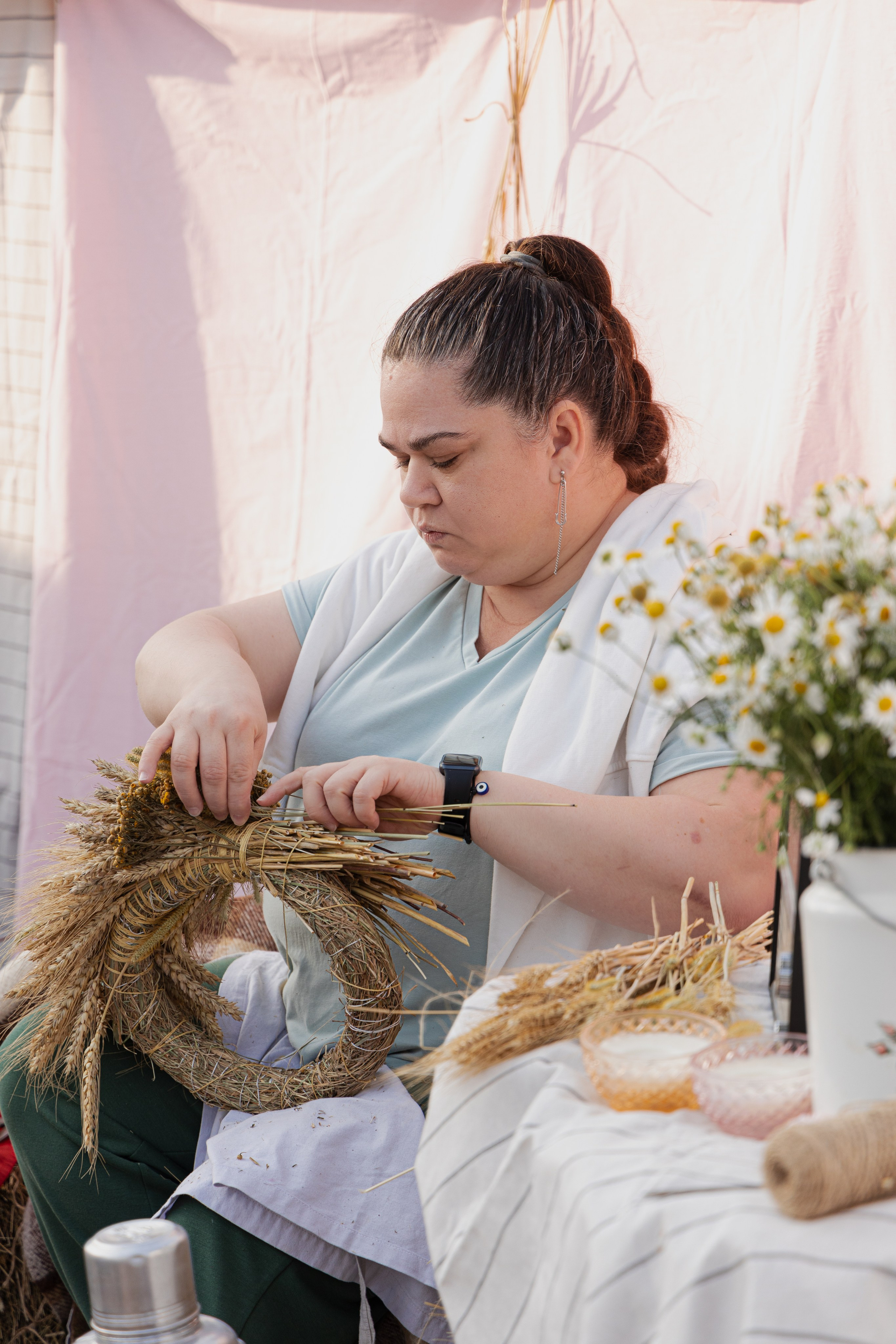 МК Осенний венок (локация на крыше). Анастасия Ракчеева Художник