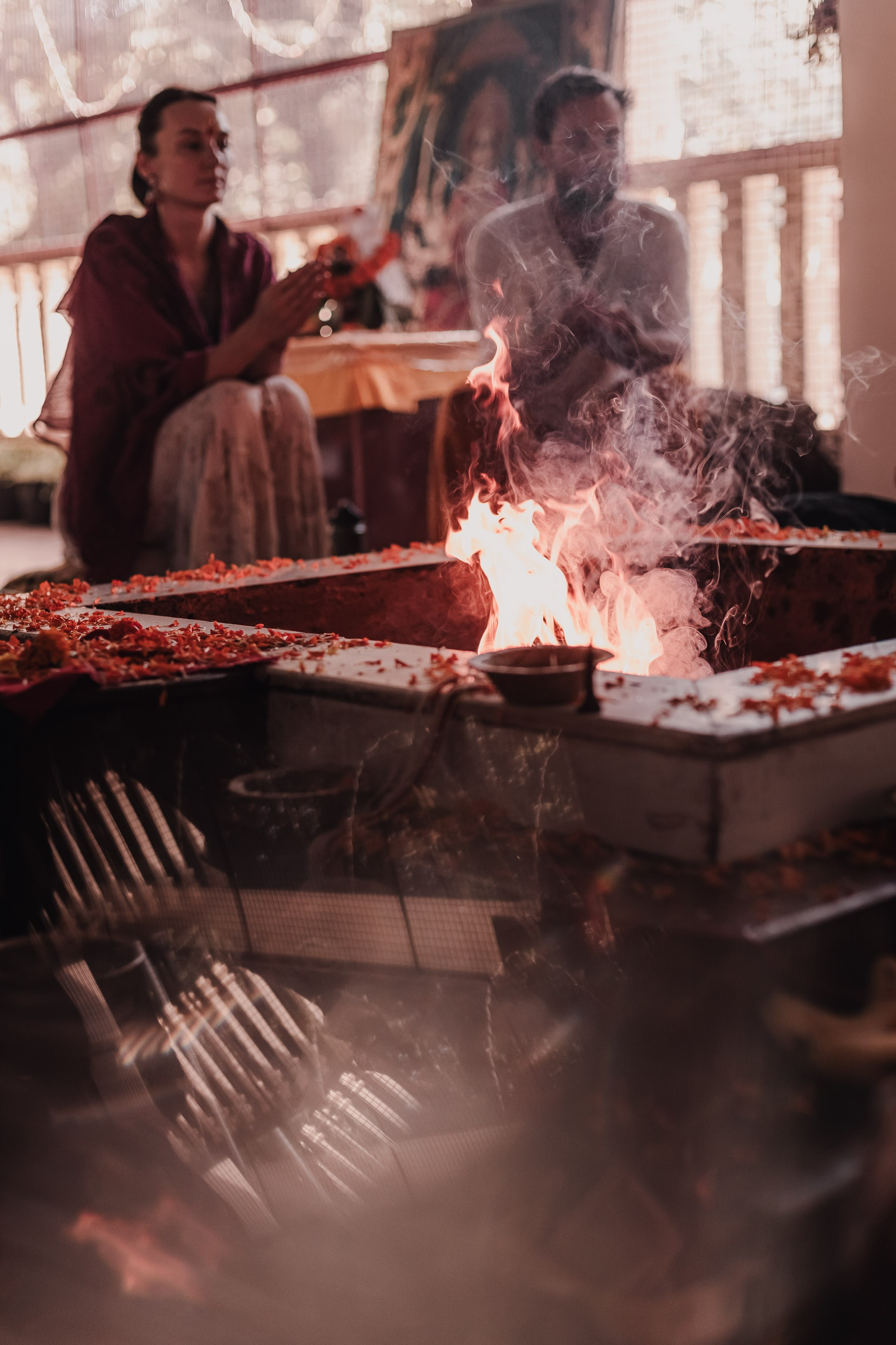 Navaratri yajna at Devraha Baba Ji ashram. Мариам Багдасарян
