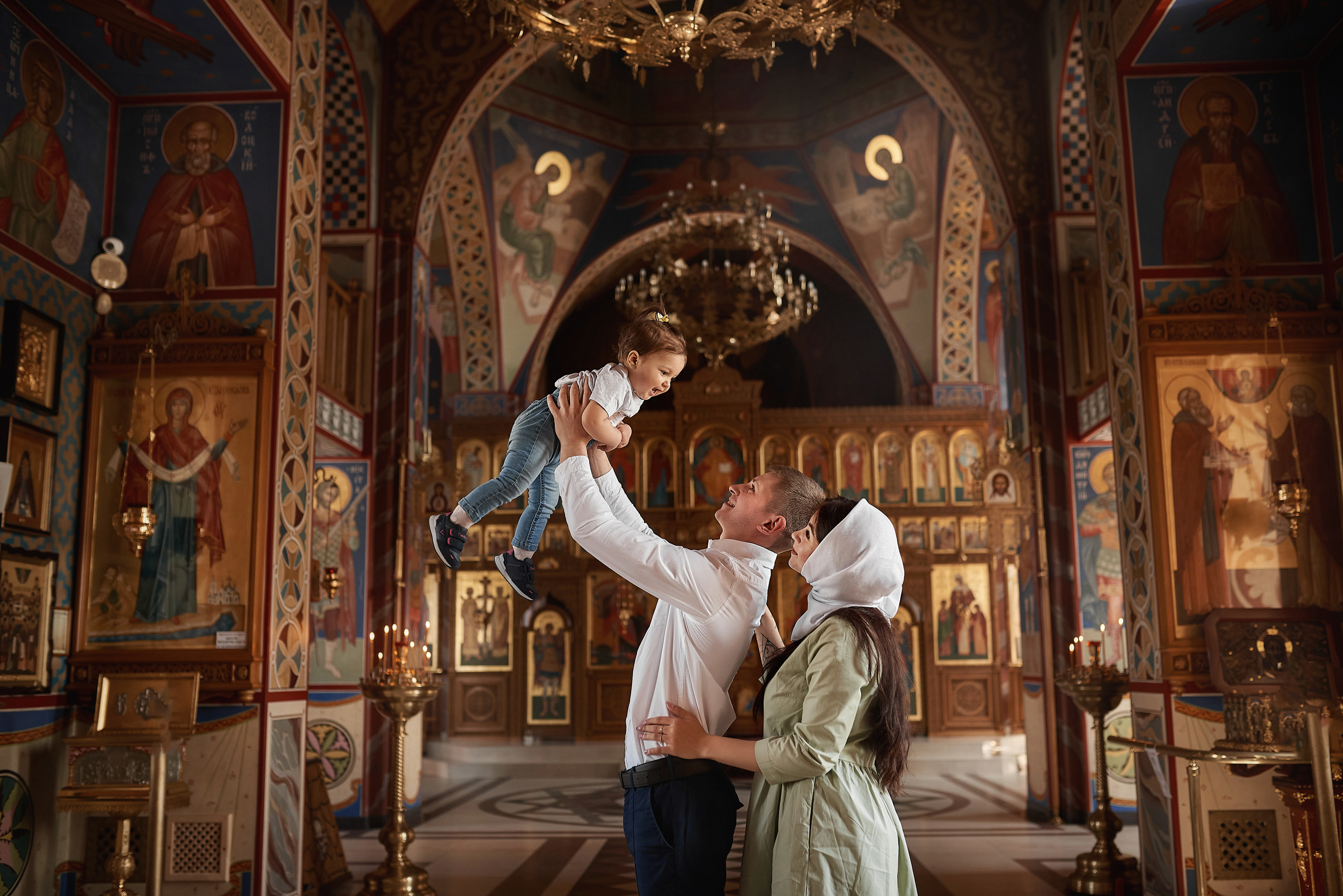 Крещение Дианы в Храме Иконы Казанской БМ. Семейный фотограф в Ростове-на-Дону Татьяна Литвинова