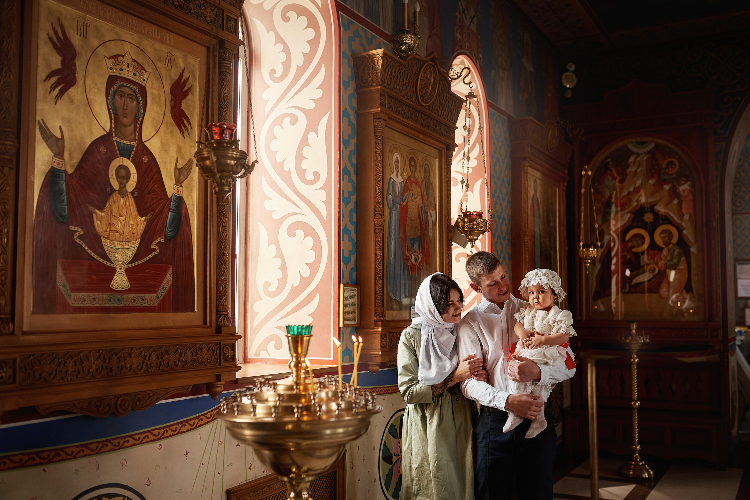 Крещение Дианы в Храме Иконы Казанской БМ. Семейный фотограф в Ростове-на-Дону Татьяна Литвинова