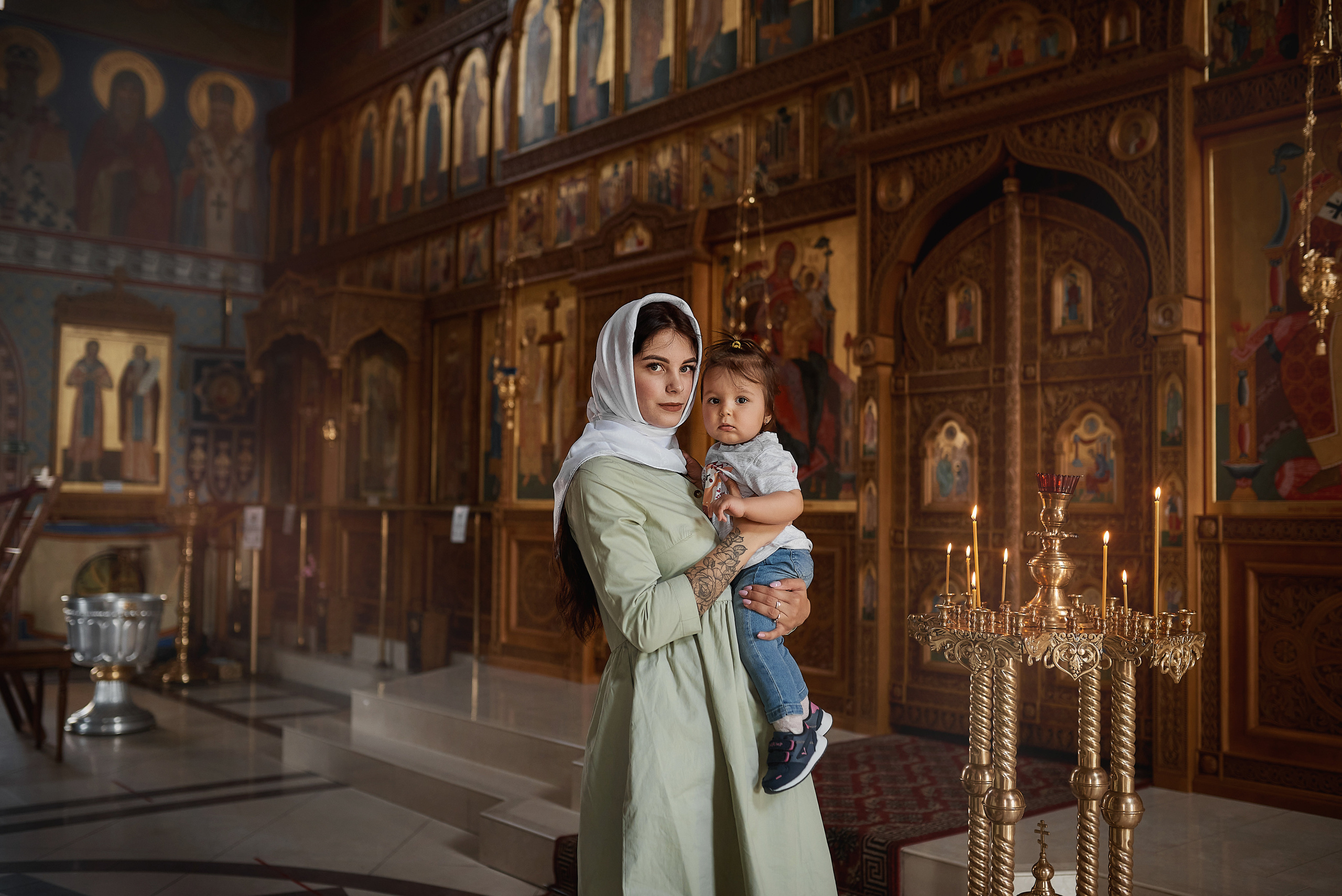 Крещение Дианы в Храме Иконы Казанской БМ. Семейный фотограф в Ростове-на-Дону Татьяна Литвинова