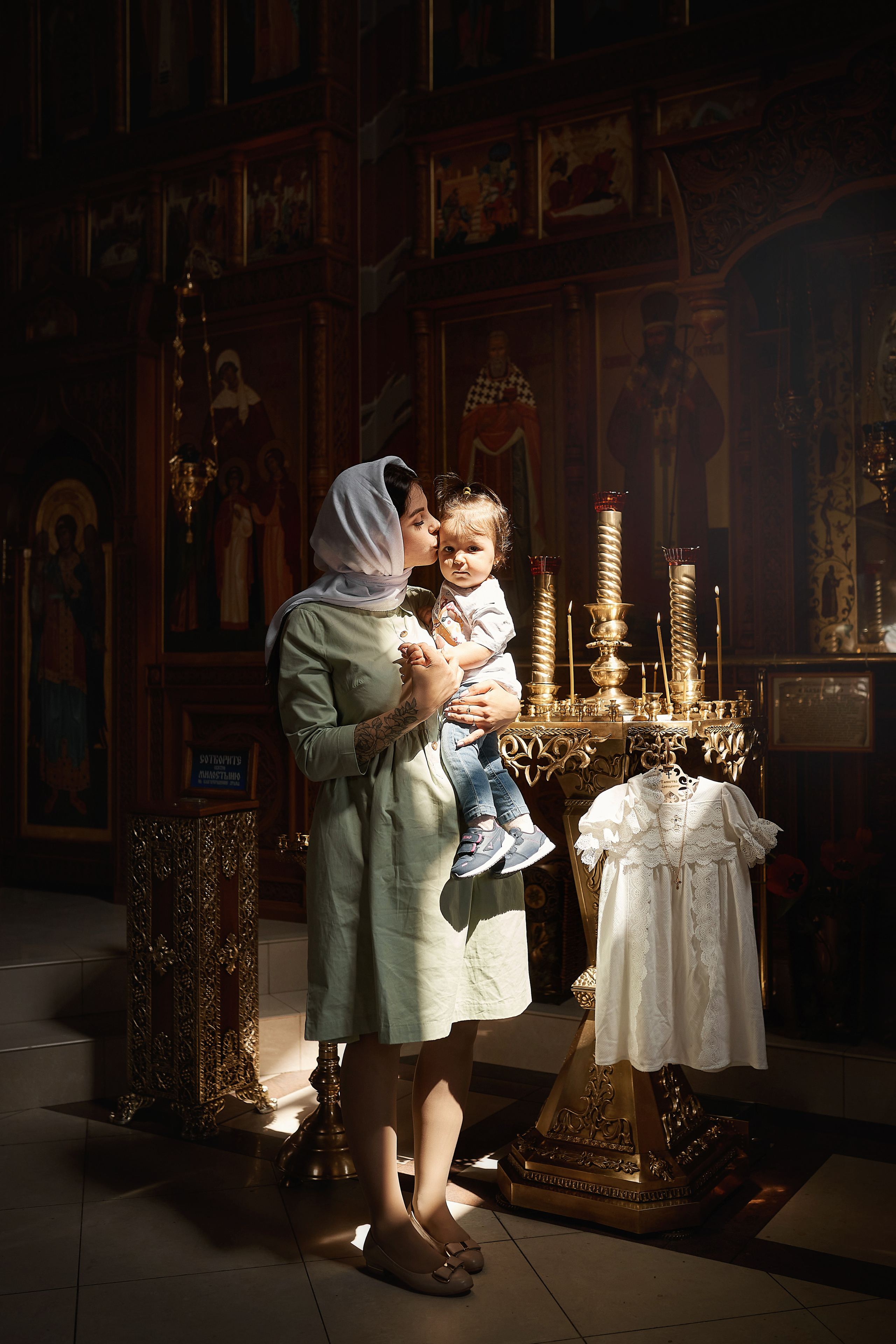 Крещение Дианы в Храме Иконы Казанской БМ. Семейный фотограф в Ростове-на-Дону Татьяна Литвинова