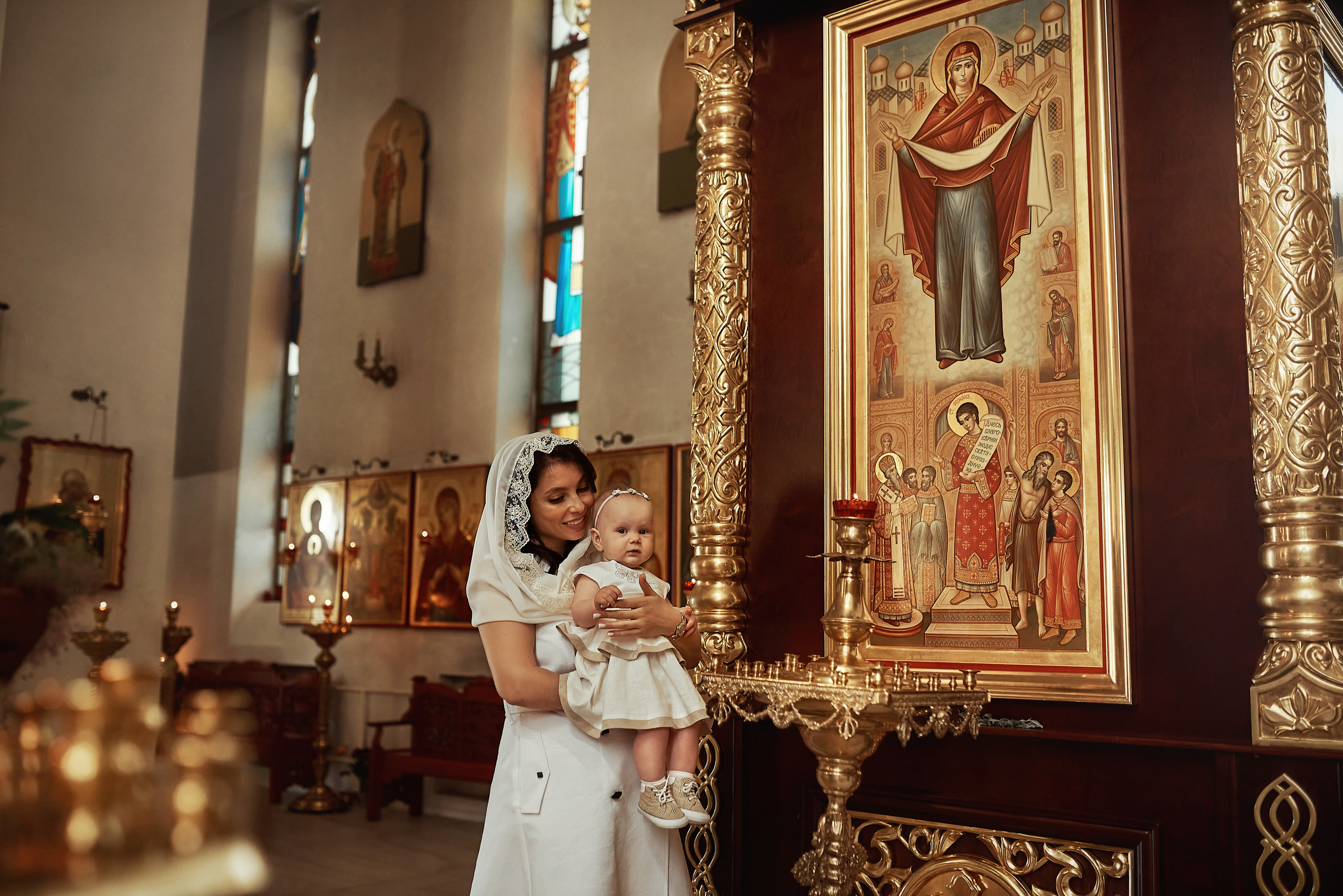 Крещение Миланы_Храм Дмитрия Ростовского. Семейный фотограф в Ростове-на-Дону Татьяна Литвинова