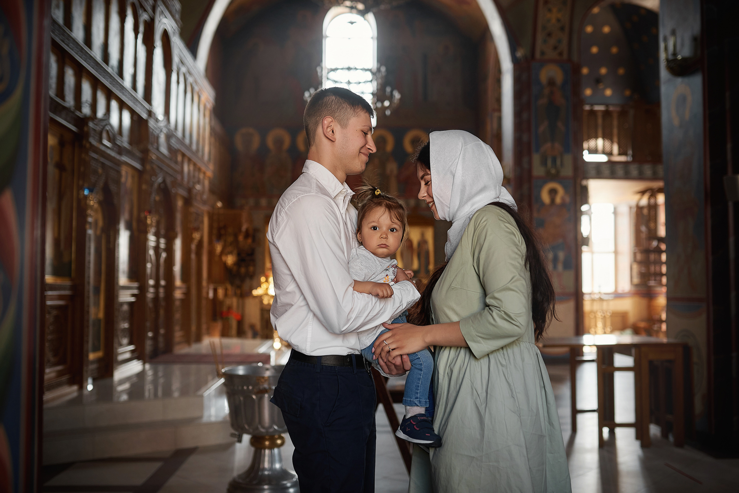 Крещение Дианы в Храме Иконы Казанской БМ. Семейный фотограф в Ростове-на-Дону Татьяна Литвинова