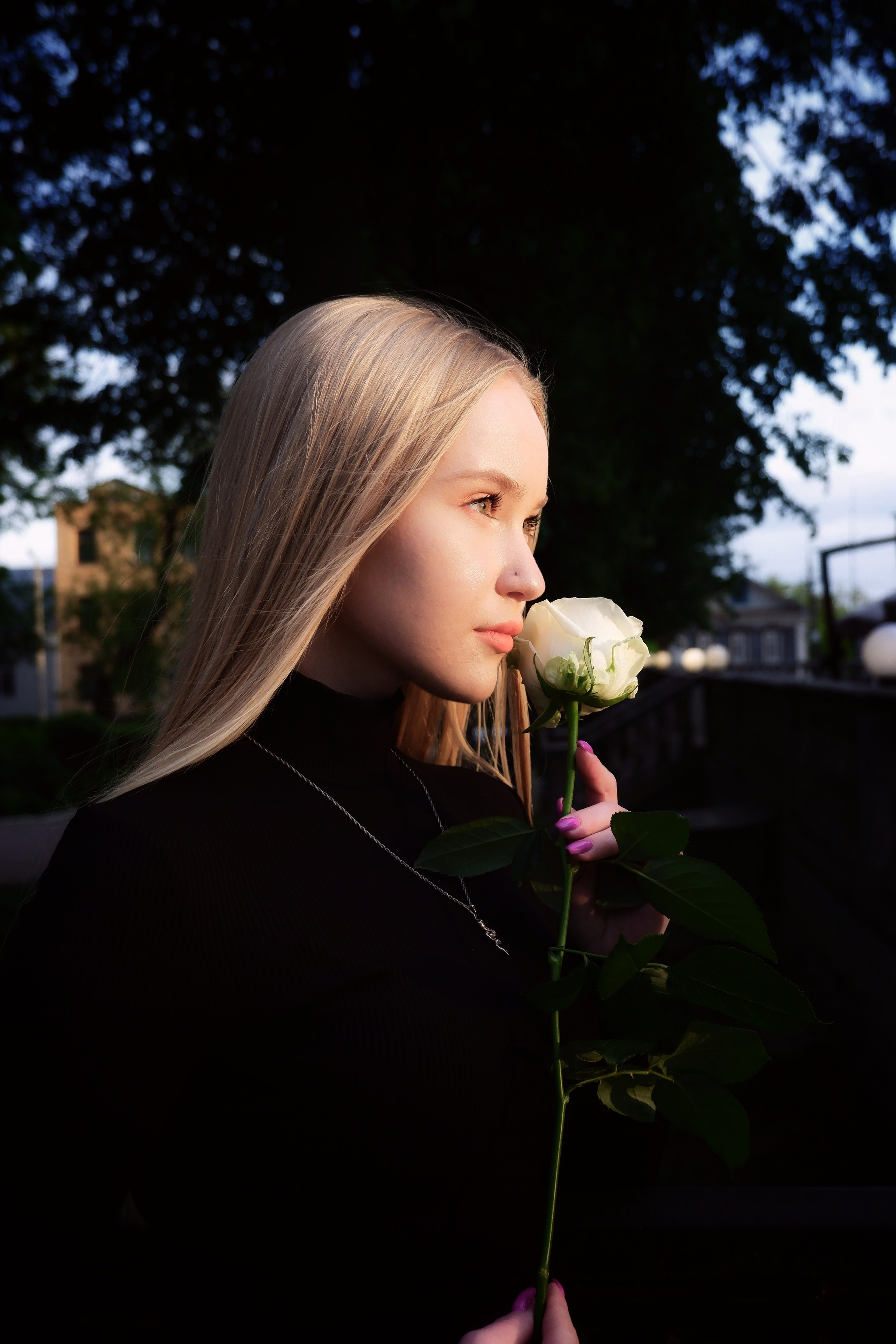 Нежная как роза. Прогулка с красавицей Ксюшей. Фотограф в Норильске Наташа Фаби