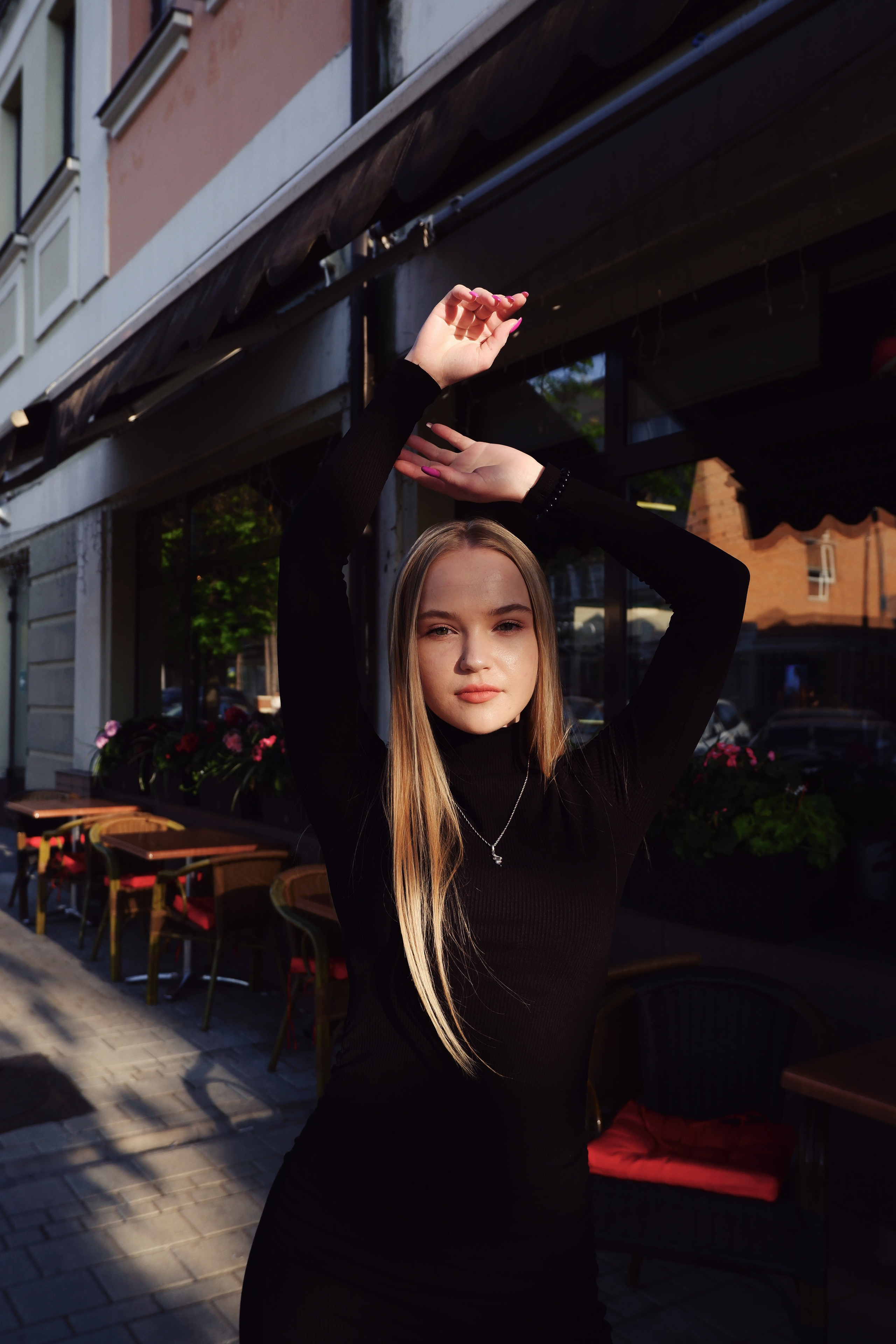 Нежная как роза. Прогулка с красавицей Ксюшей. Фотограф в Норильске Наташа Фаби