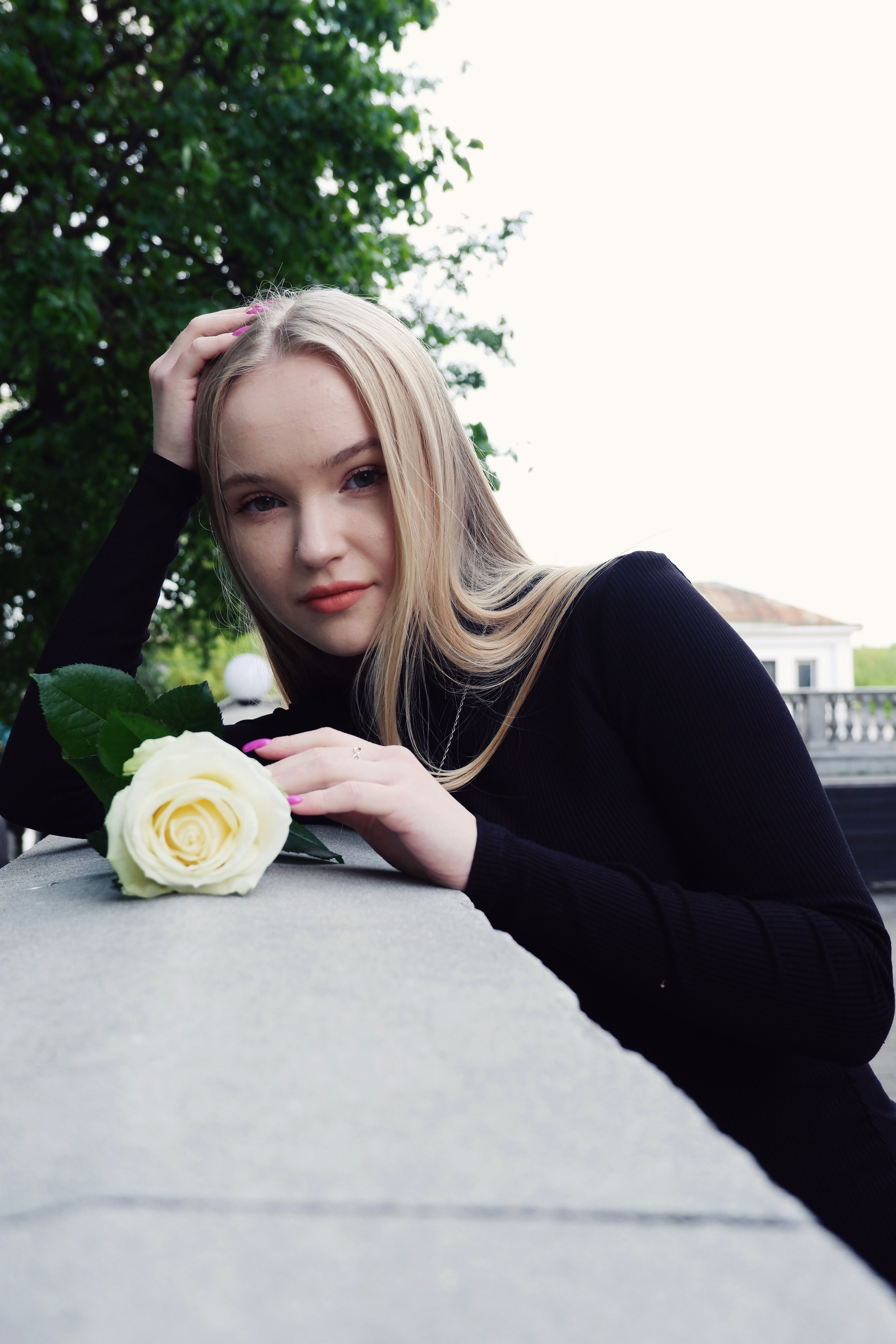 Нежная как роза. Прогулка с красавицей Ксюшей. Фотограф в Норильске Наташа Фаби