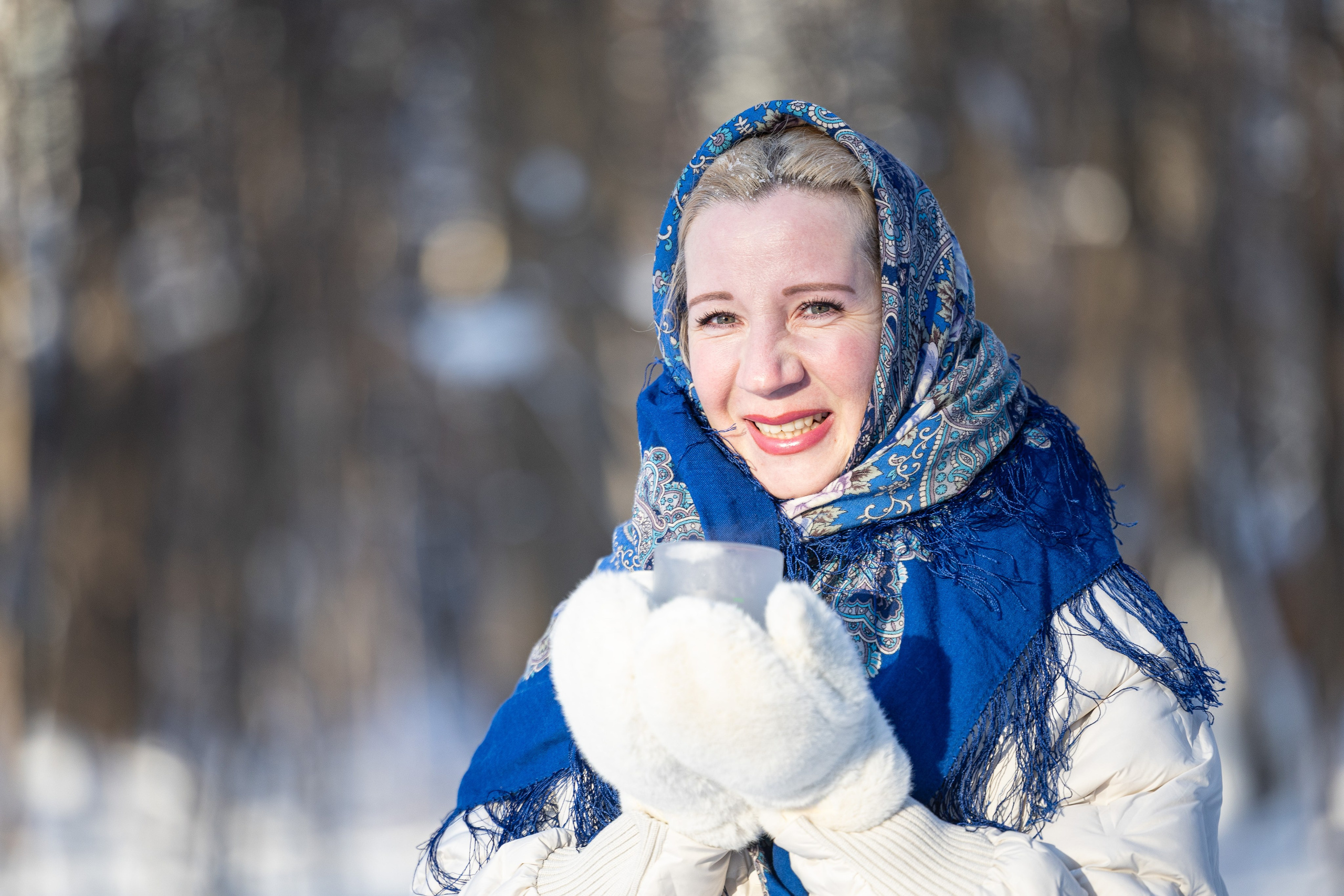 Олеся. Зимний фотосет. Фотограф Владимир Охрименко