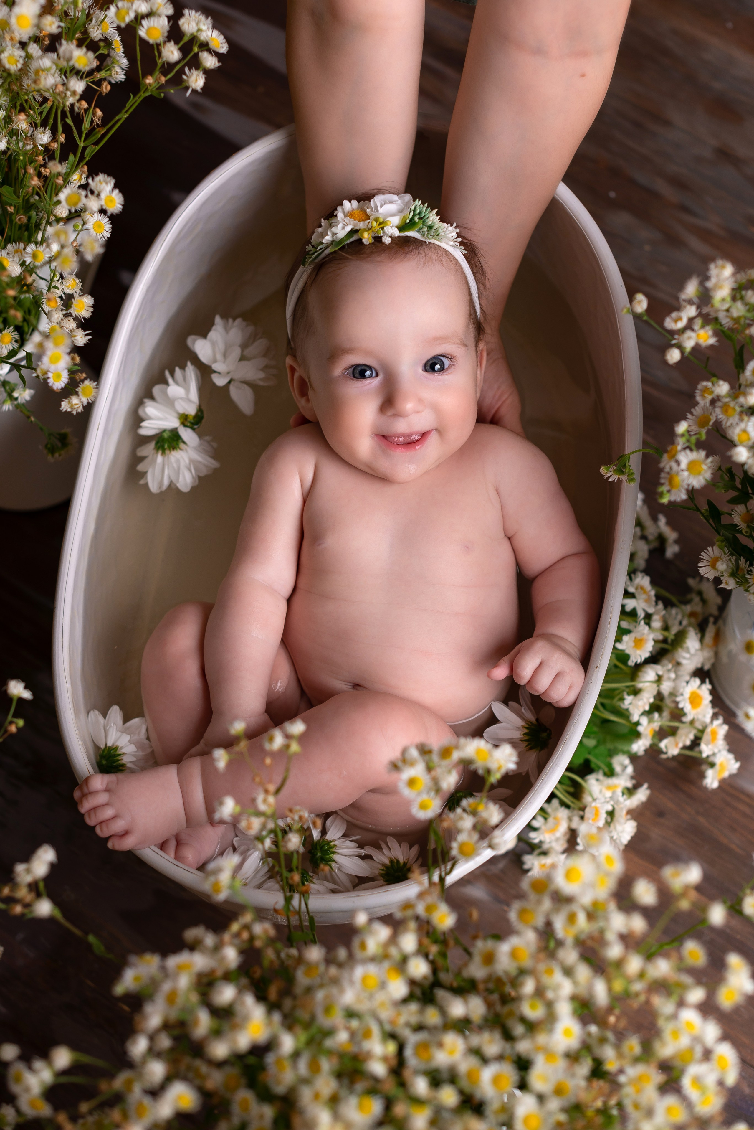 Фотосессия малыша в ванночке. Детская фотостудия «Мандаринка» | Детский фотограф Краснодар