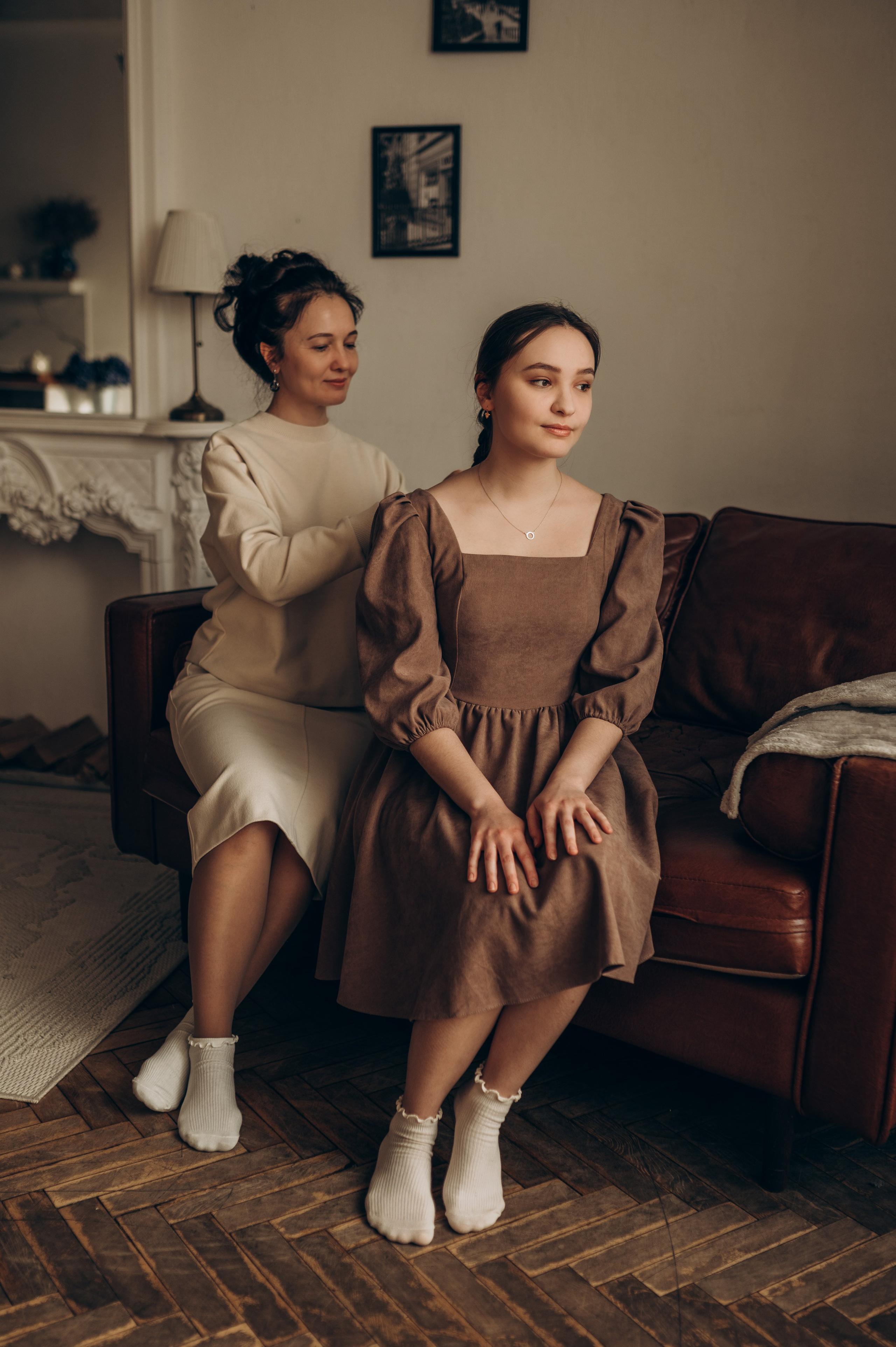 Уютная семейная съёмка в студии. Семейный фотограф в Домодедово и Москве Елена Пичугина