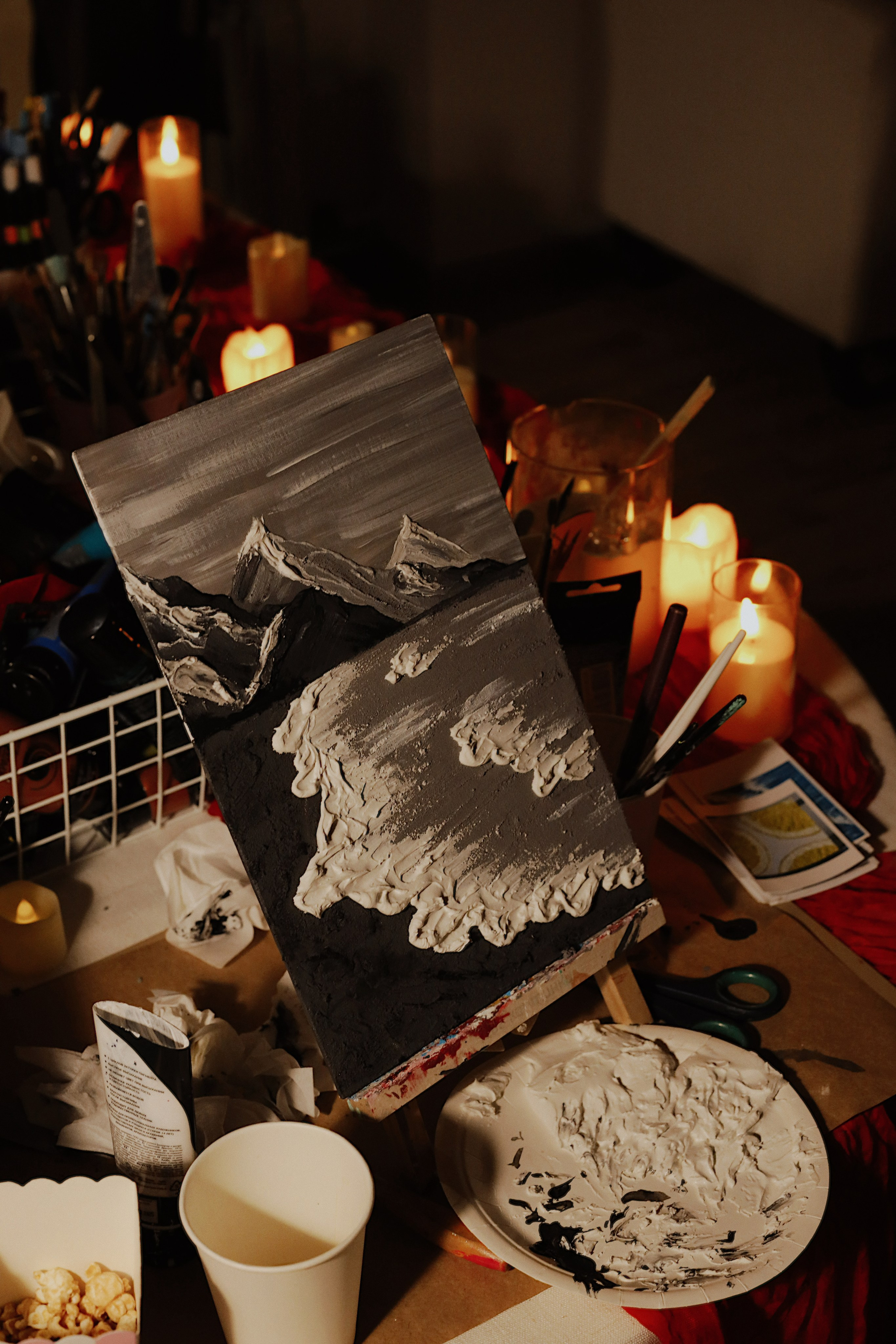 Картины текстурной пастой 7.02. Студия Творческих Историй в Кемерово | Мастер-классы и мероприятия