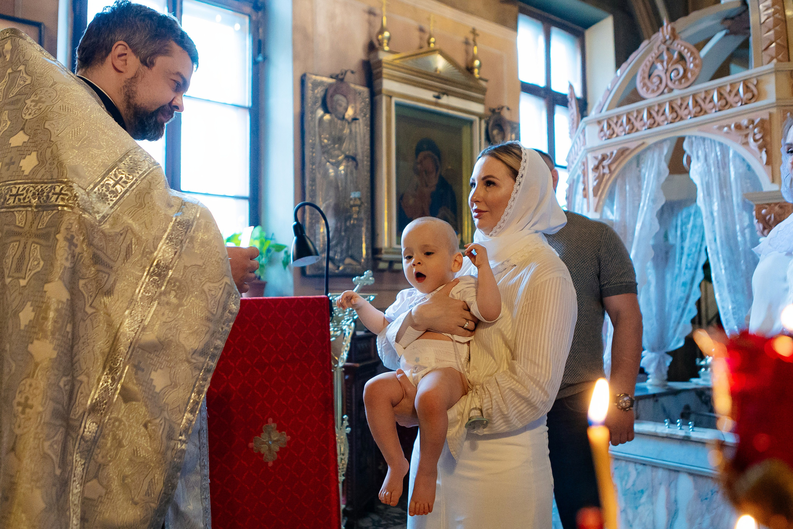 Крещение Даниила. Семейный и детский фотограф в Москве Александра Мак