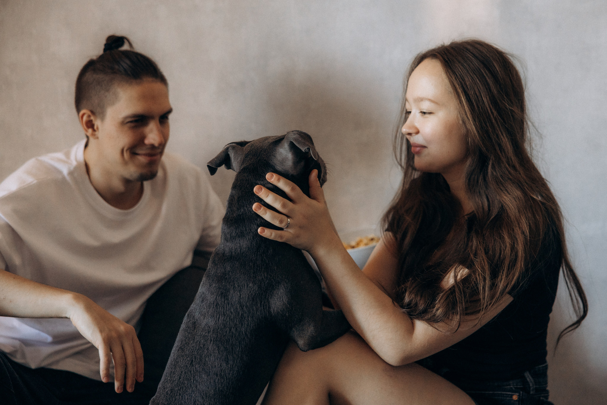 Таня, Егор и Луна. Фотограф анималист в Казани Алина Сулейманова. Фотограф животных