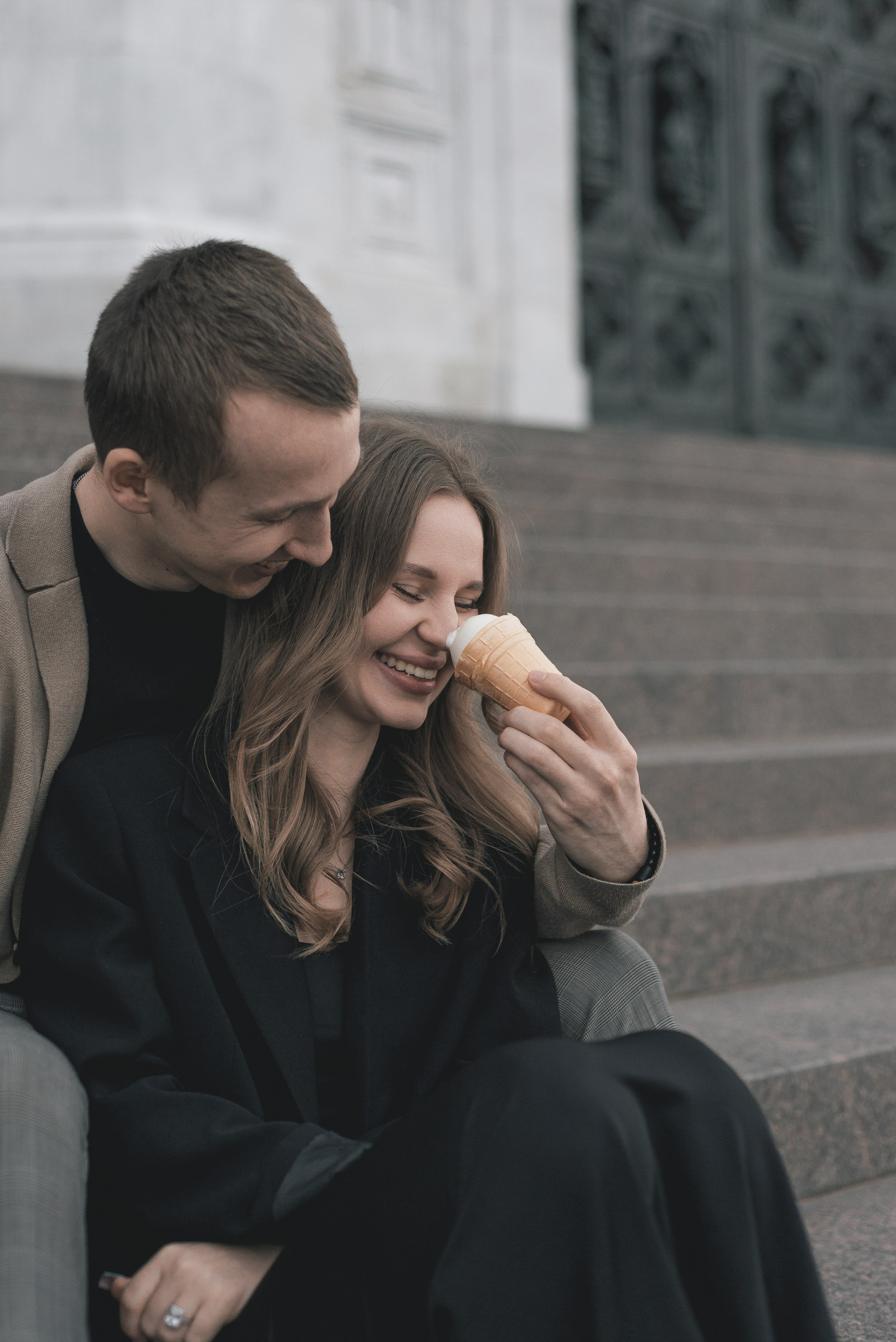 Фотографии про любовь в центре города