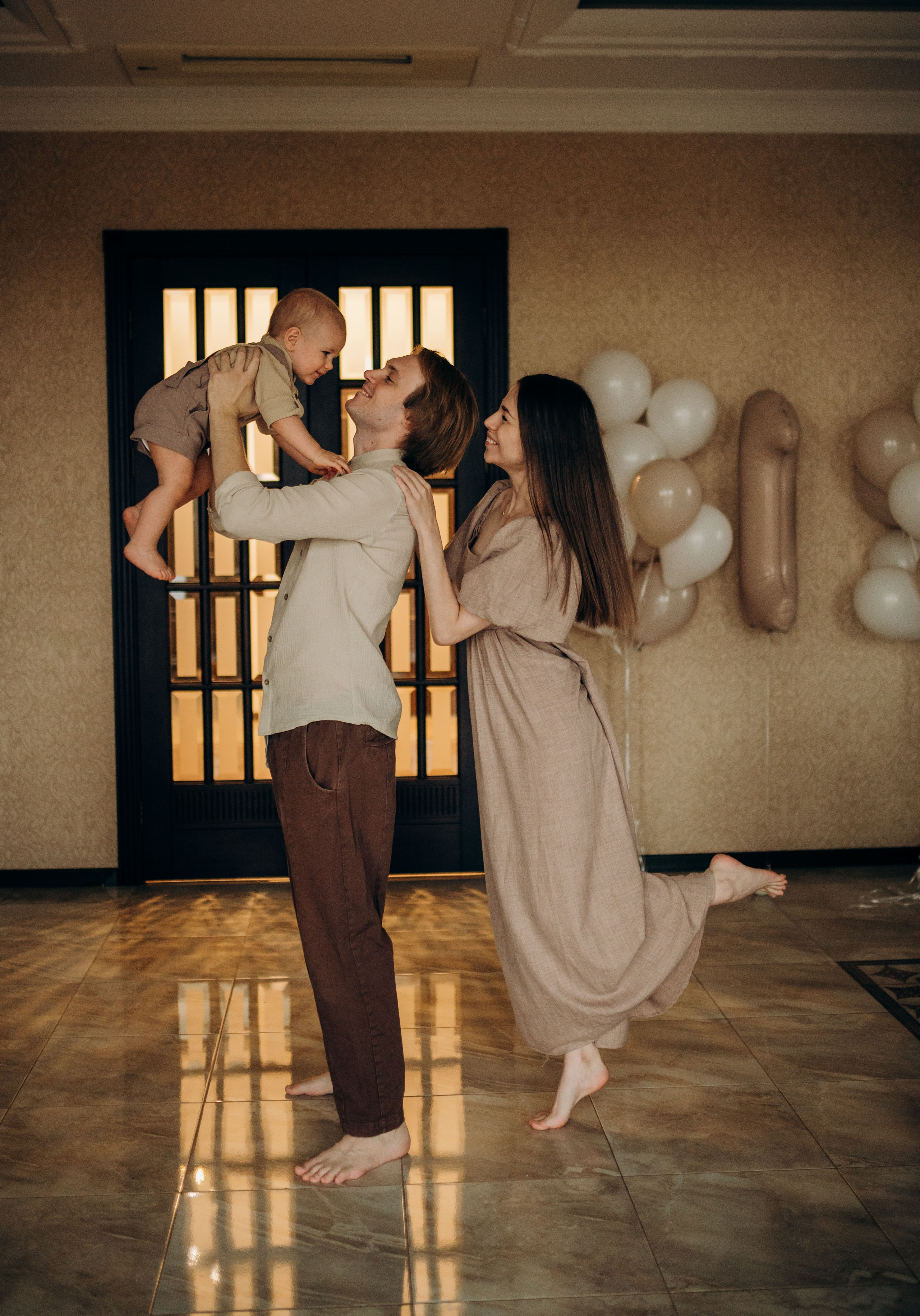 Домашняя фотосессия на годик. Семейный фотограф в Домодедово и Москве Елена Пичугина