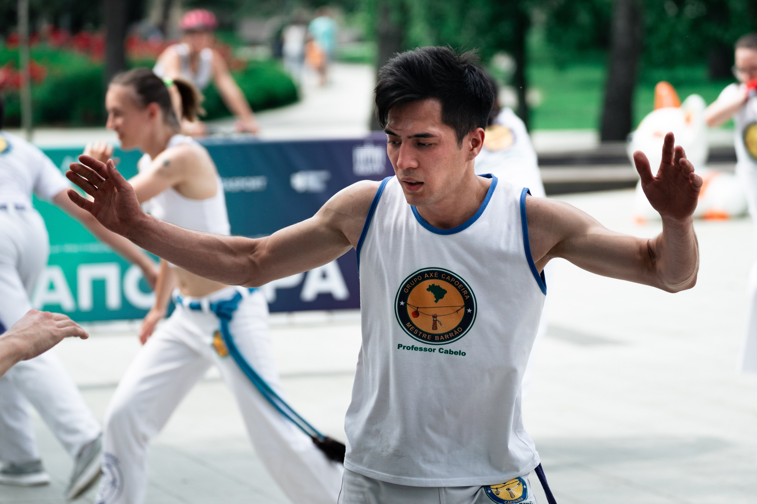 Открытый класс AXE Capoeira на фестивале неолимписких видов спорта на ВДНХ 2025 г:. Фотограф в Москве Ткаченко Владимир