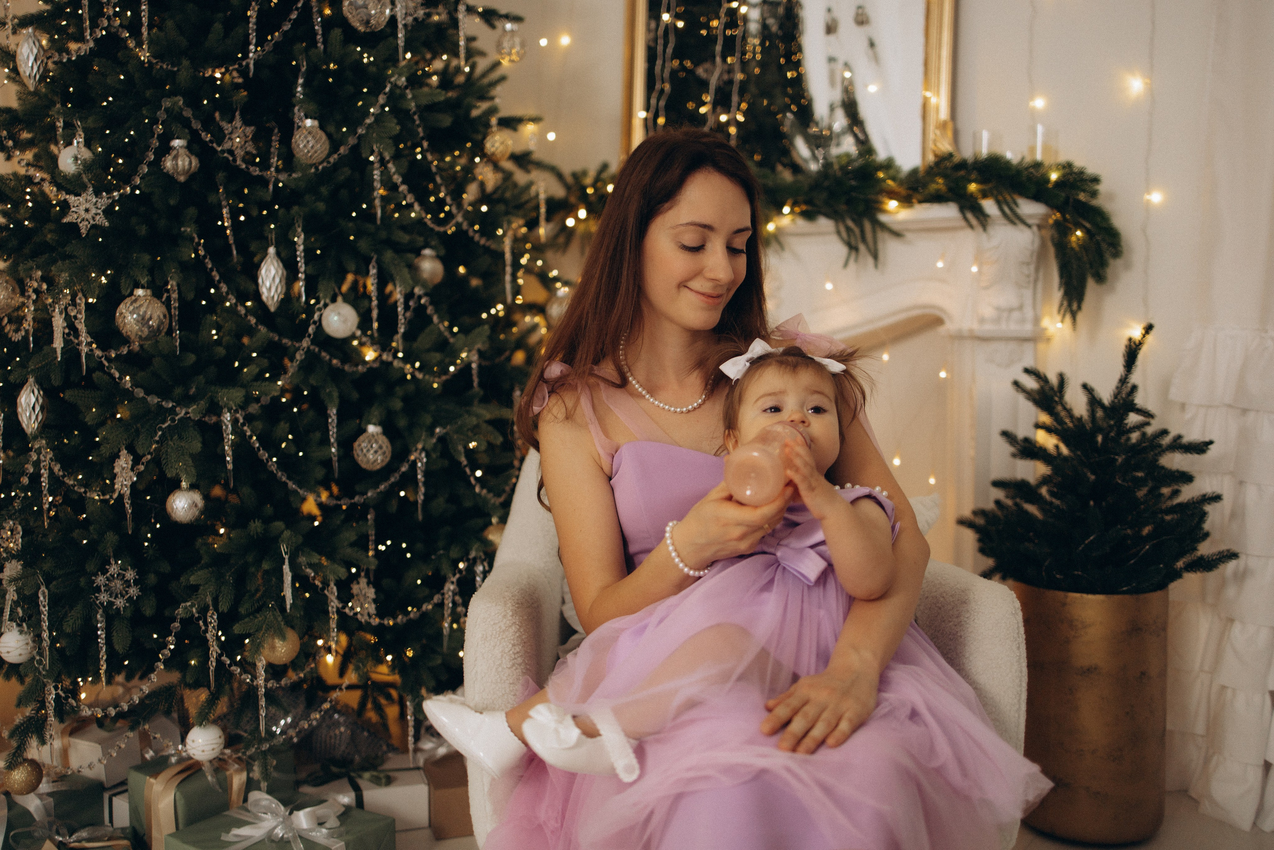 Новый год маленькой Анечки. Семейный фотограф в Москве Анастасия Шалда