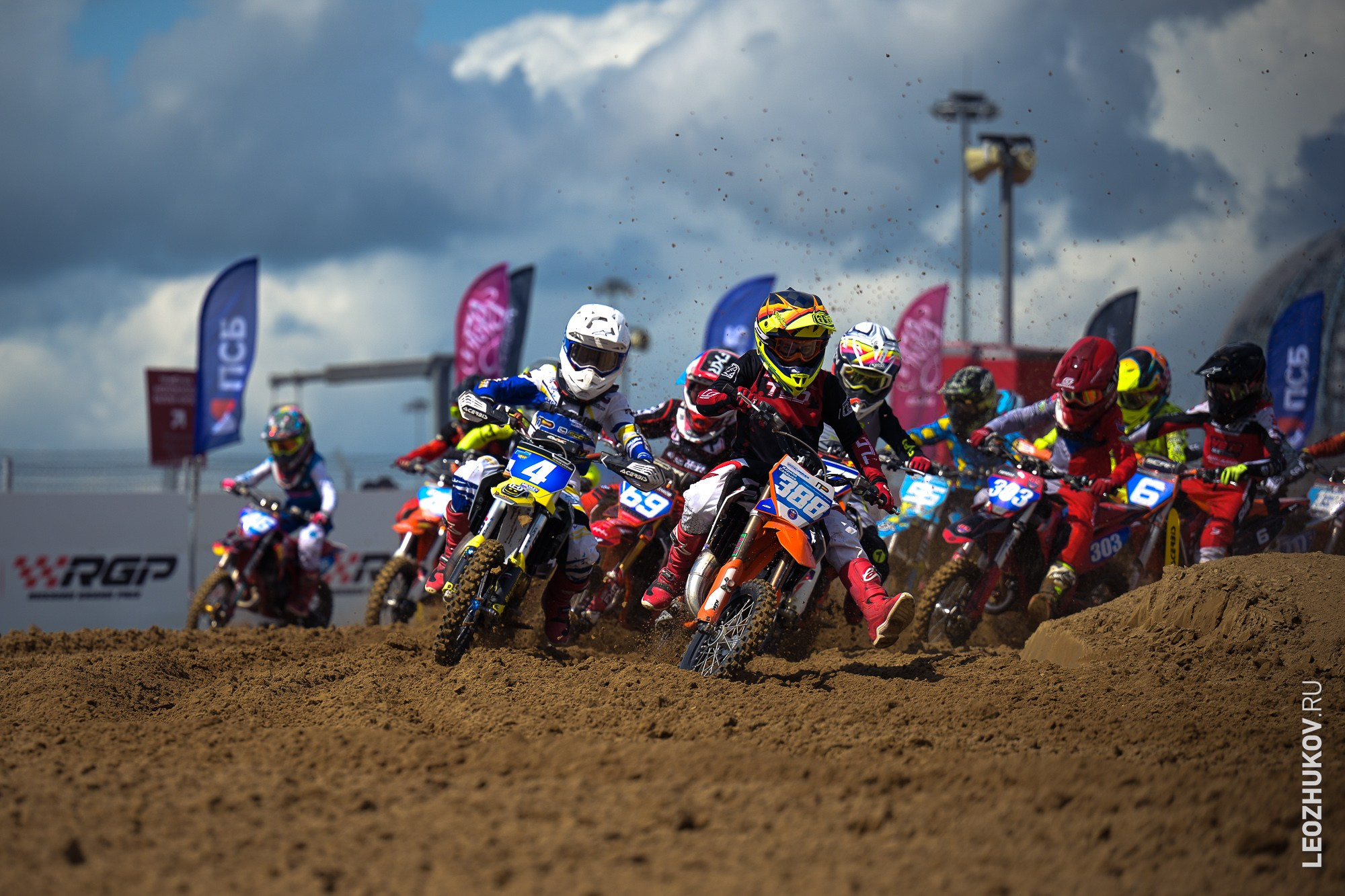 1 round of ММТ RGP russian motocross championships. Sports photographer Leonid Zhukov