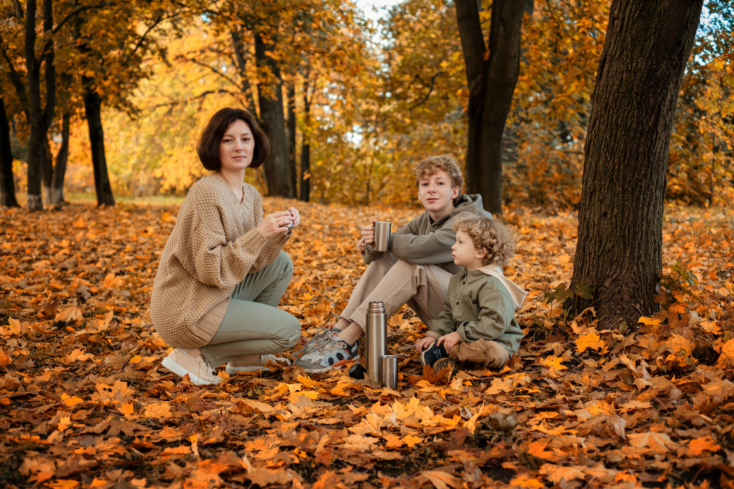Семейная фотосессия на природе. Фотограф беременности Демочкина Елена