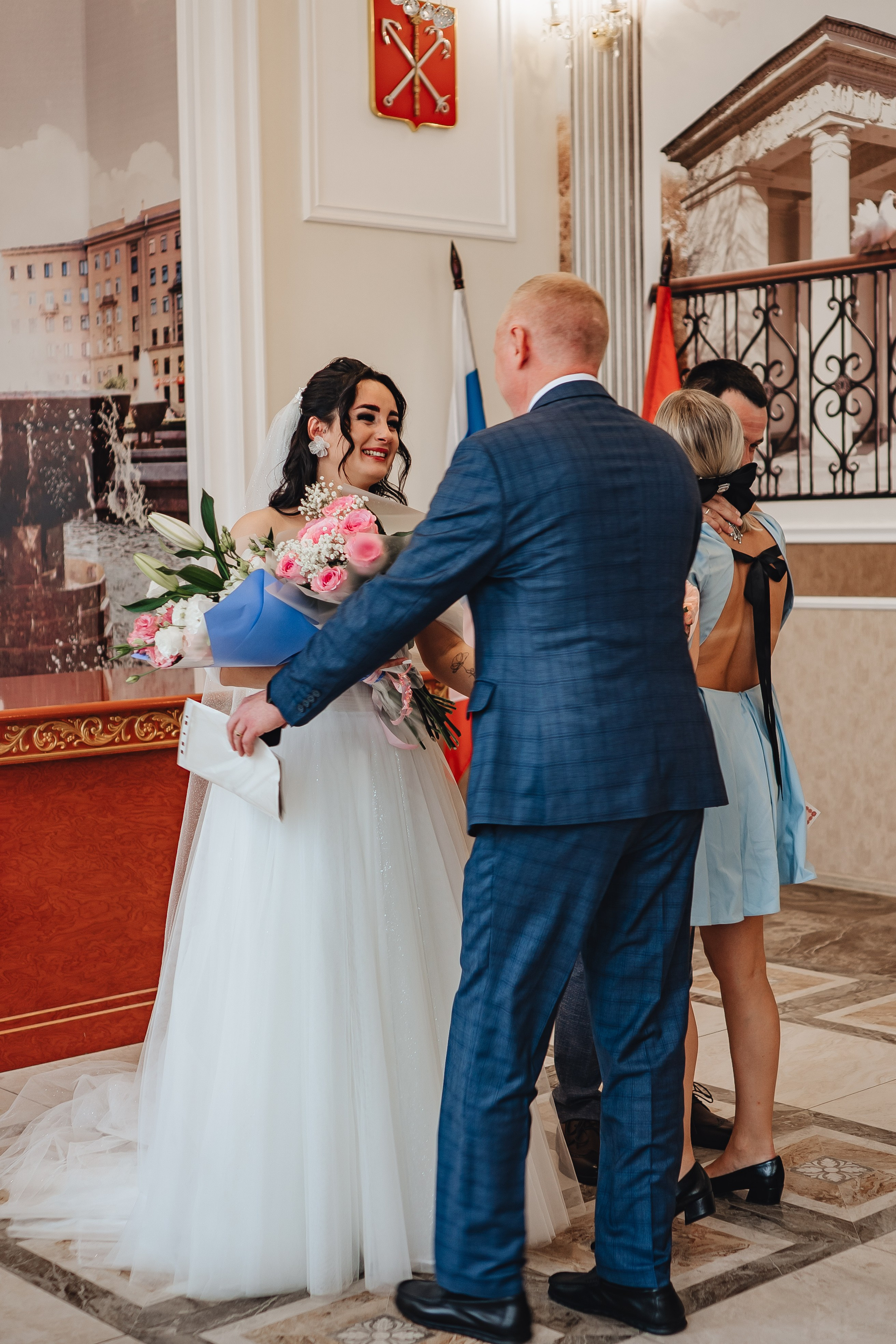 СВАДЕБНАЯ СЬЕМКА В ЗАГСЕ НА МОСКОВСКОМ ПРОСПЕКТЕ. Профессиональный фотограф, Санкт-Петербург — Виктория Богомолова