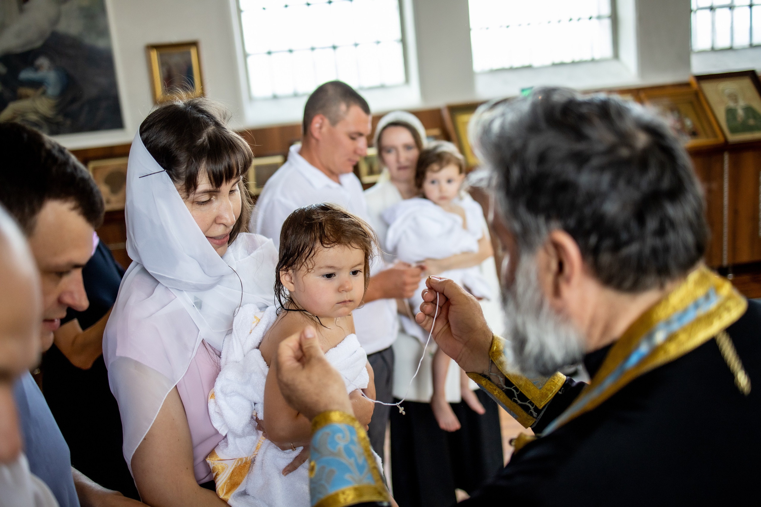 Таинство Крещения Евы, Арины и Дарьи. Фотограф Надежда Лукьянова