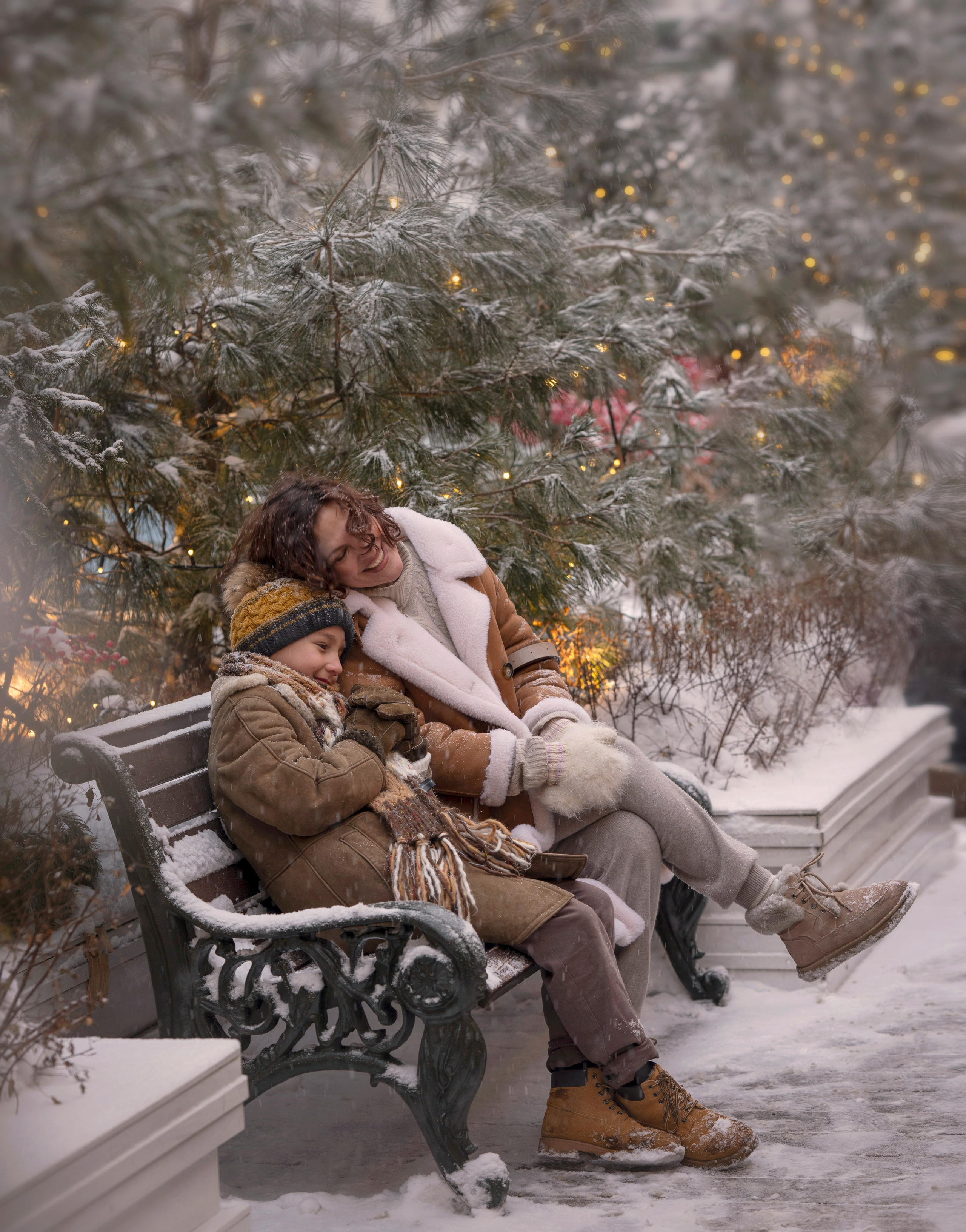 Новогодняя прогулка по Москве. Детский и семейный фотограф