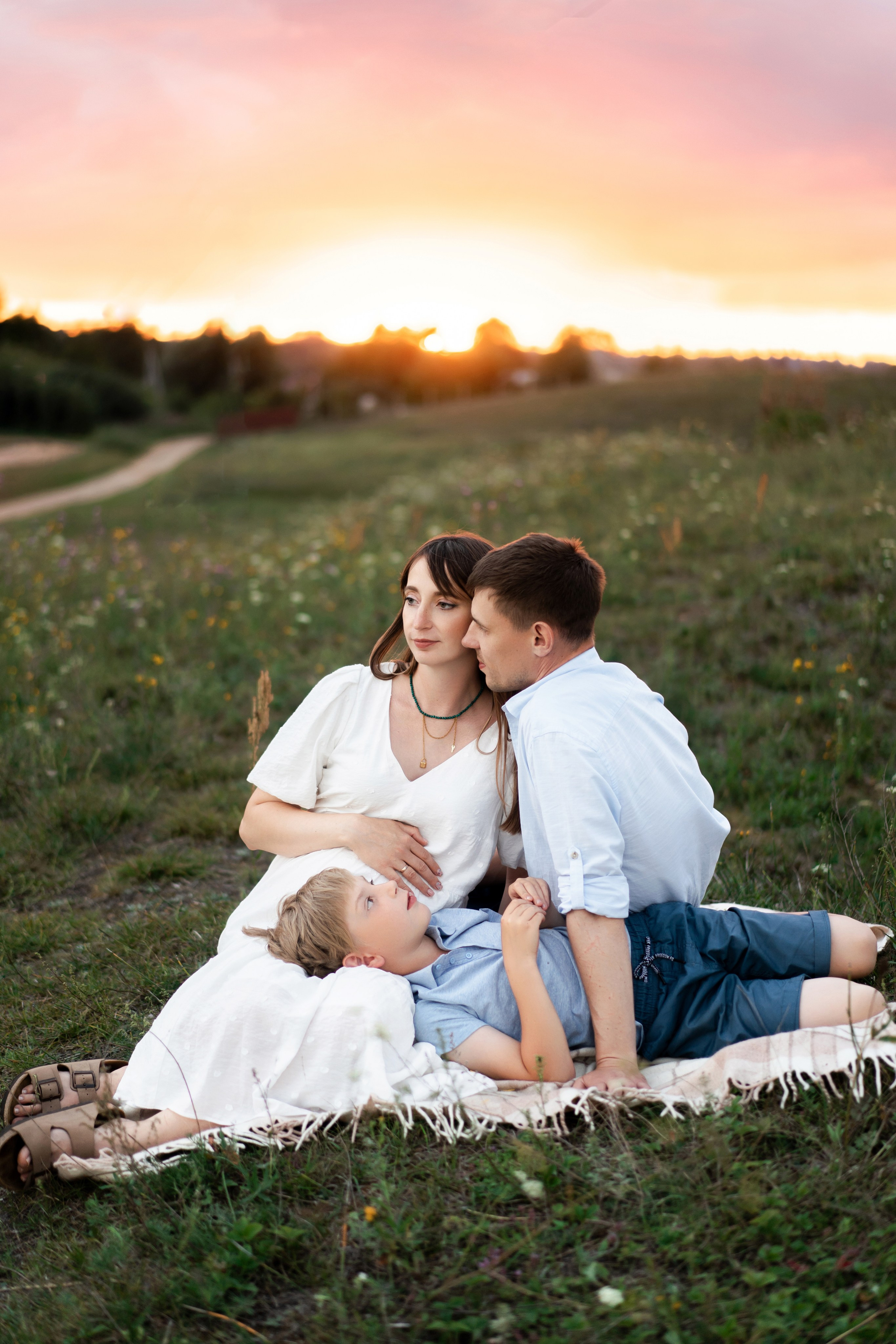 Ирина с семьей. Семейный и детский фотограф в Санкт-Петербурге Дарина Герчиу
