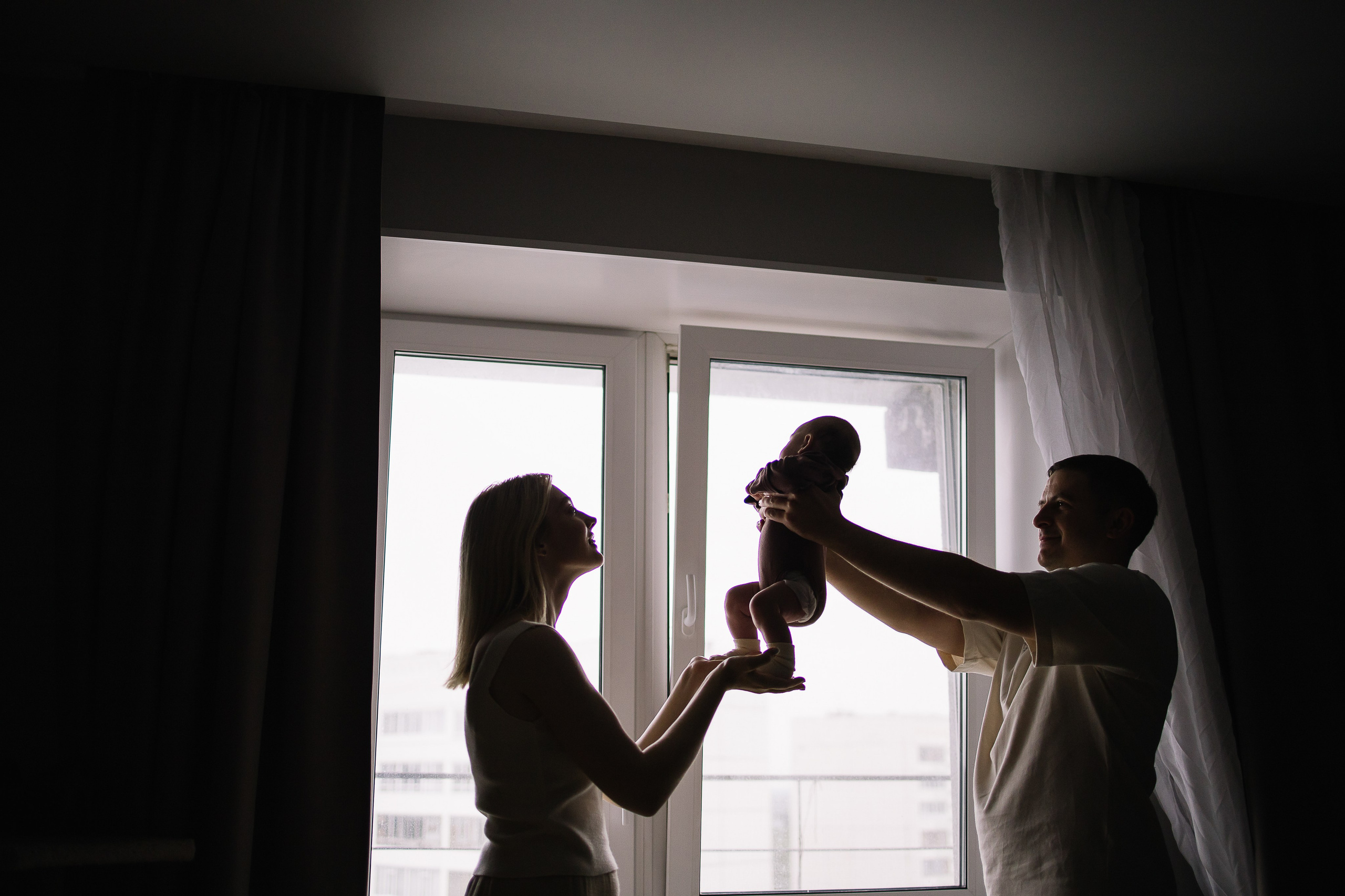 Домашняя фотосессия с новорожденным. Семейный фотограф в Томске Максимова Екатерина