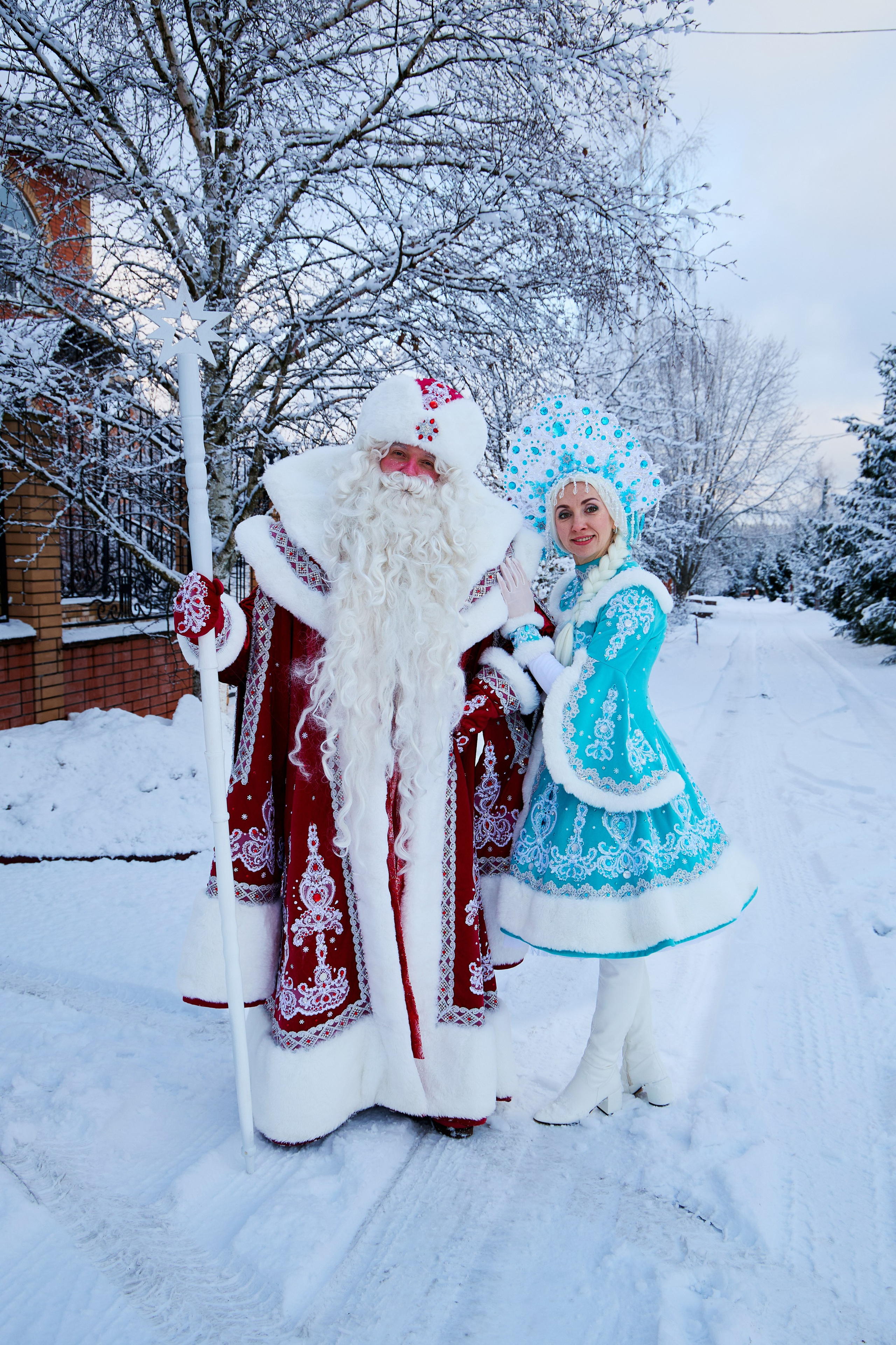 Дед Мороз и Снегурочка. Свадебный фотограф Москва и Московская область Борисов Сергей