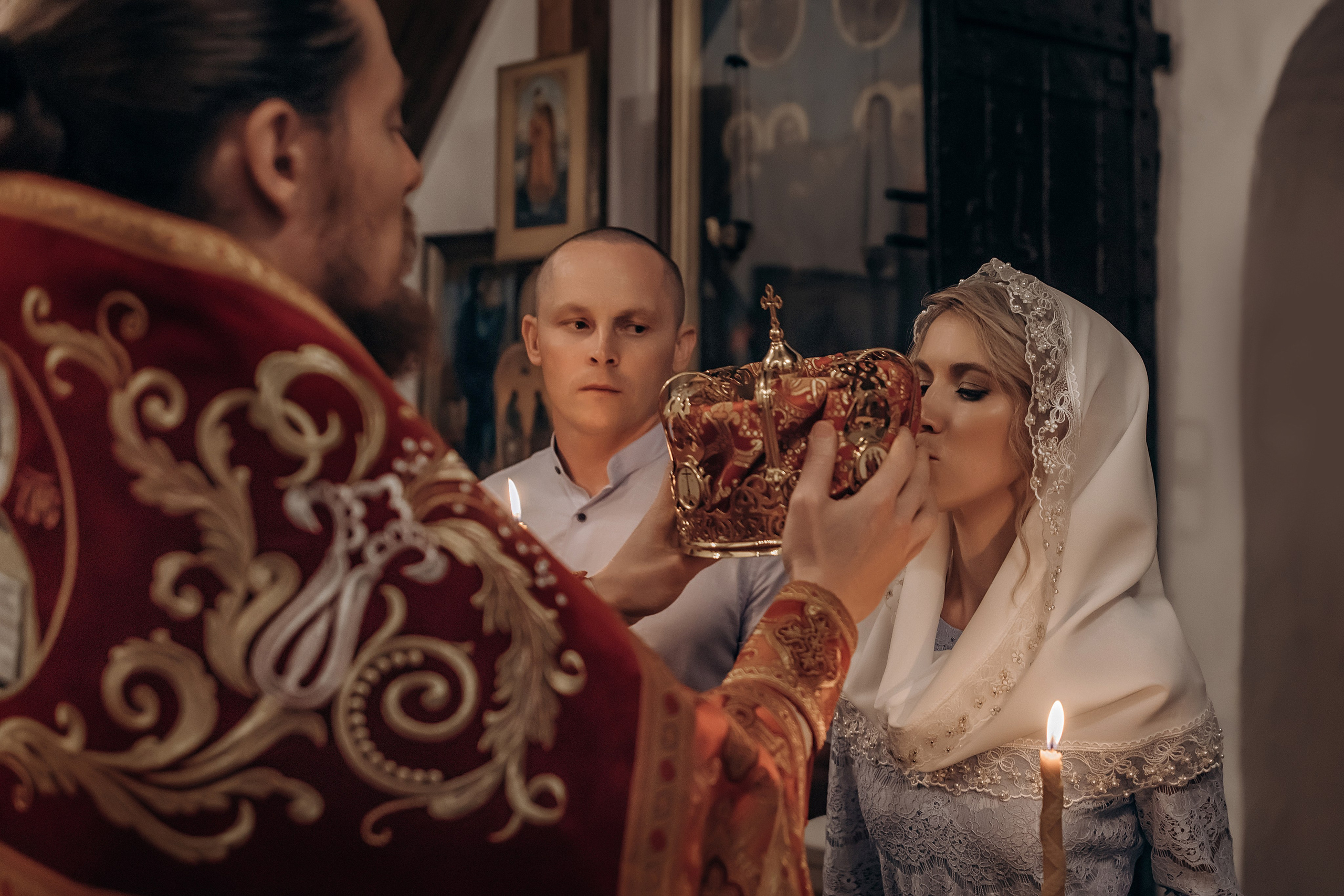 Венчание Алексея и Елены. Фотограф на крещении и венчании Елена Плинер, Псков и Псковская область