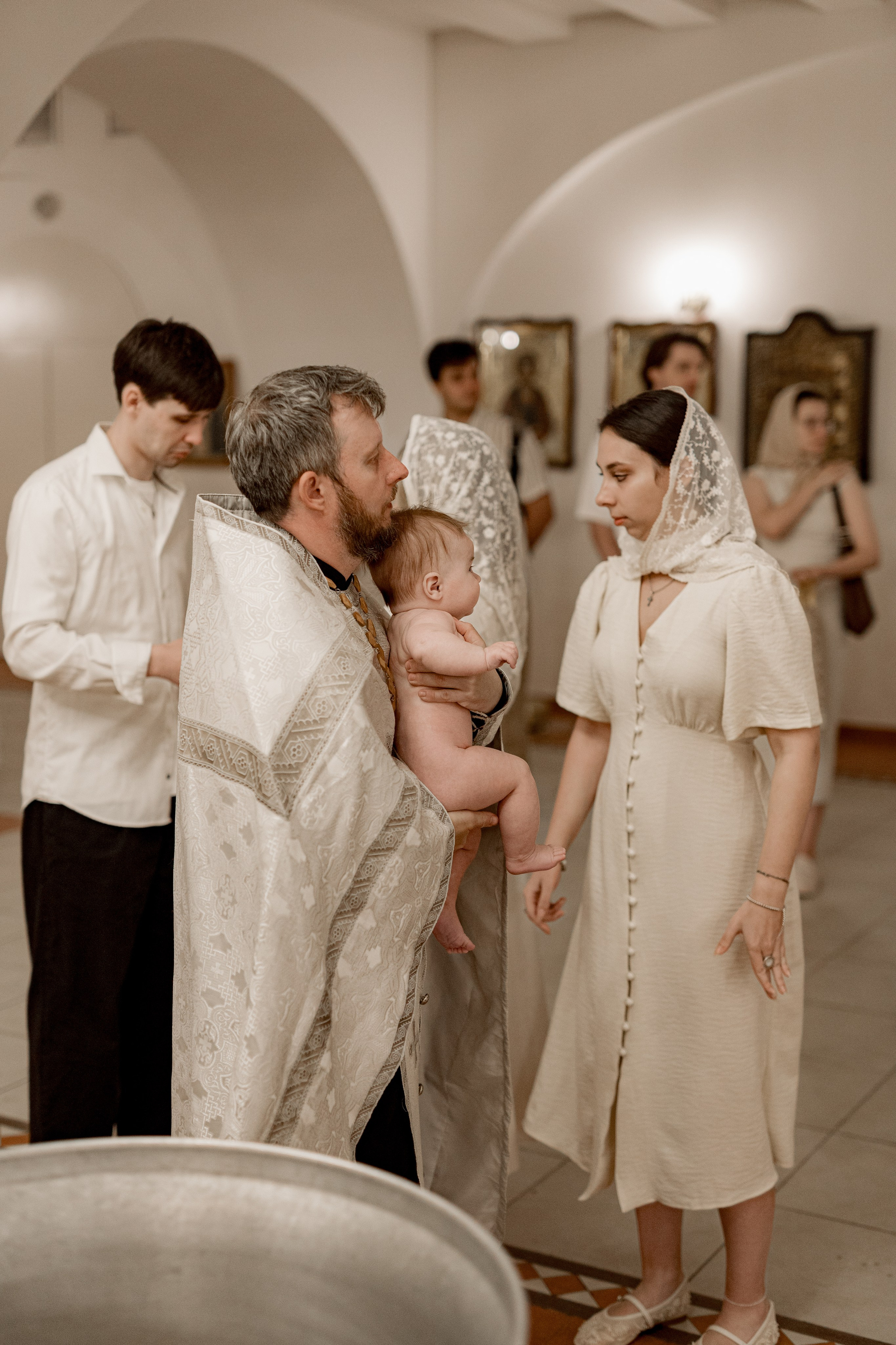 Таинство Крещения Саши. Фотограф новорождённых Newborn Москва