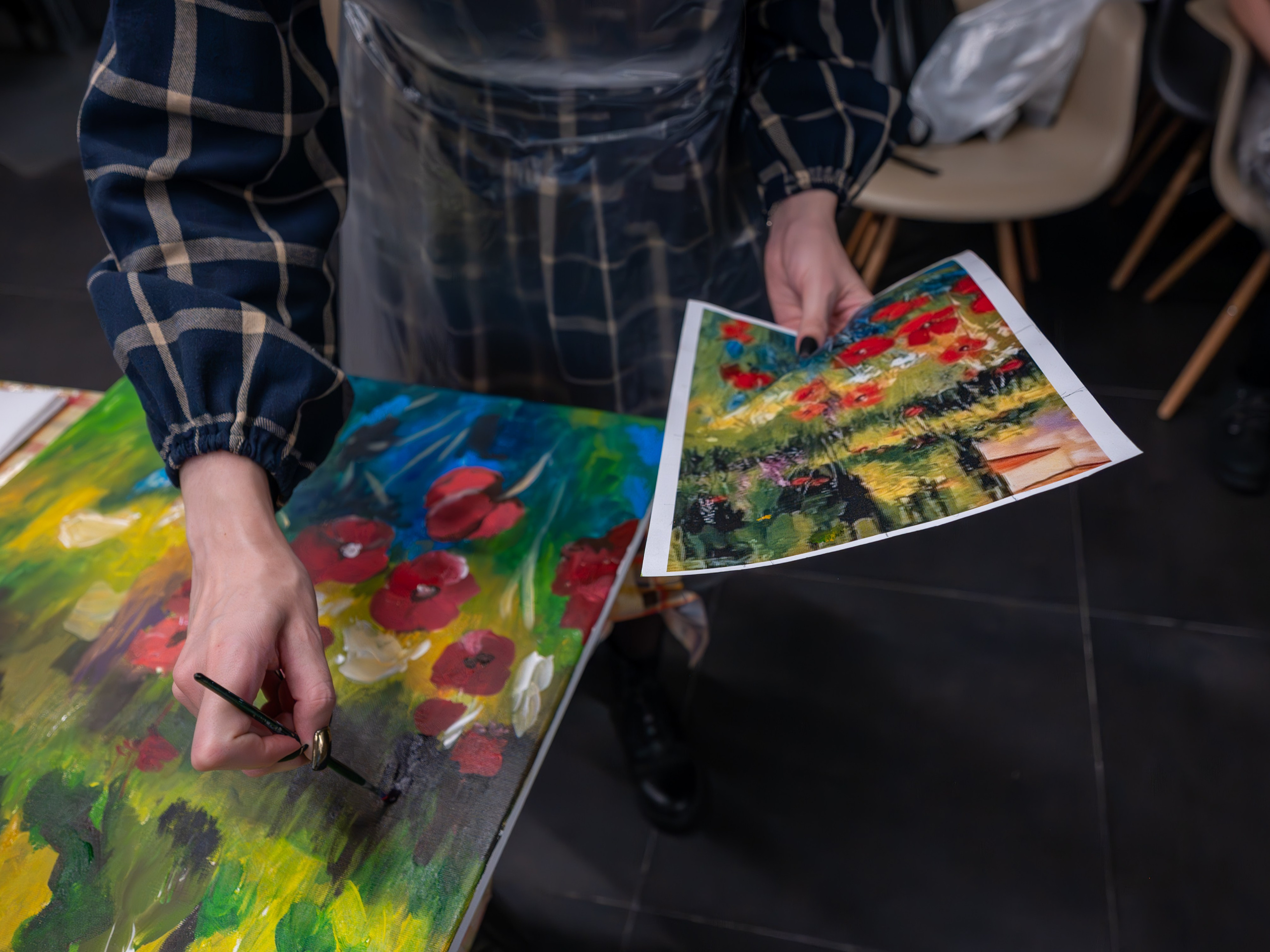 MICE мероприятие — мастер класс по акварели. Репортажный фотограф в Красной Поляне и Сочи Павлюченко Екатерина