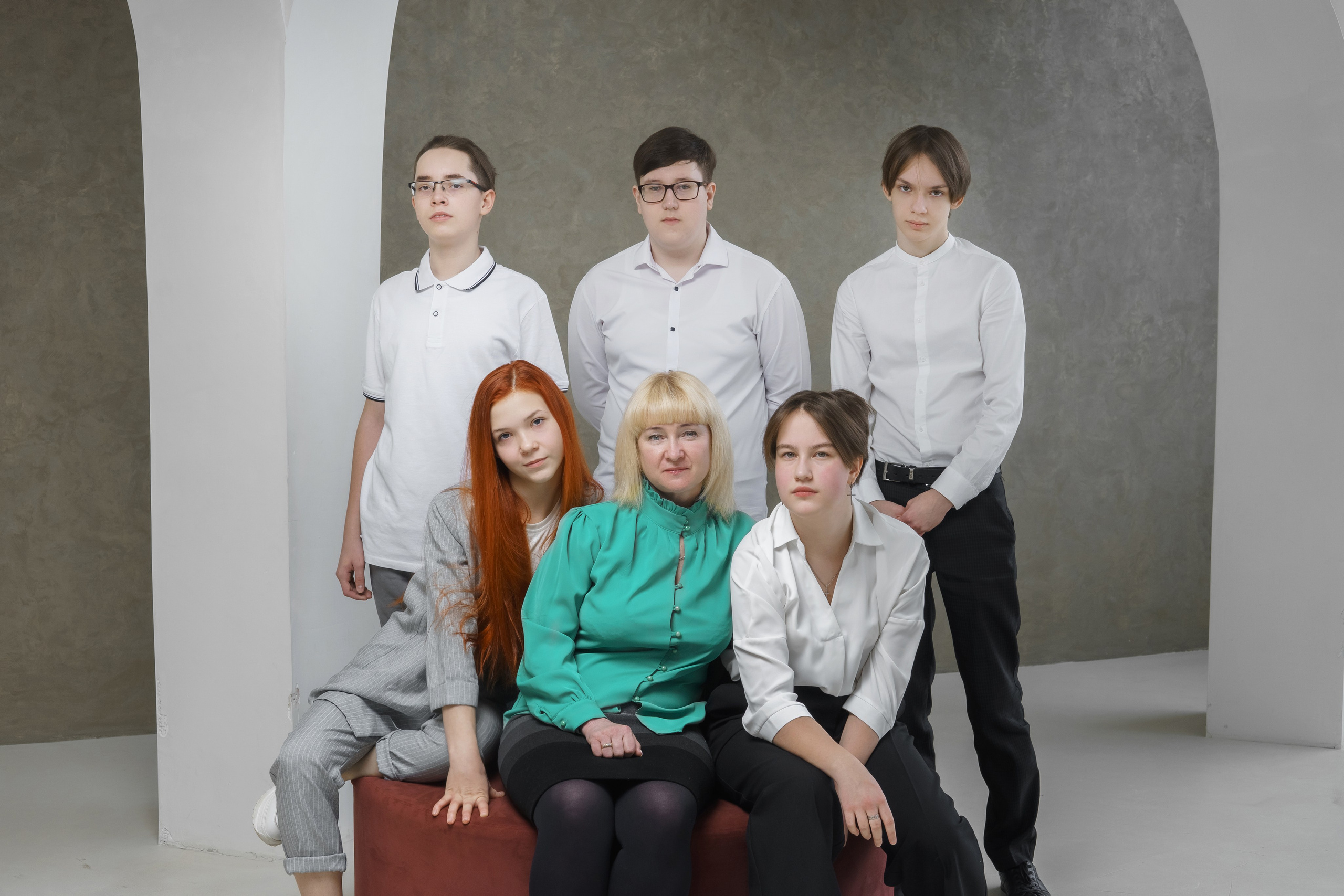 В студии сьемка школьников. Ольга Плаксина фотограф в Саратове