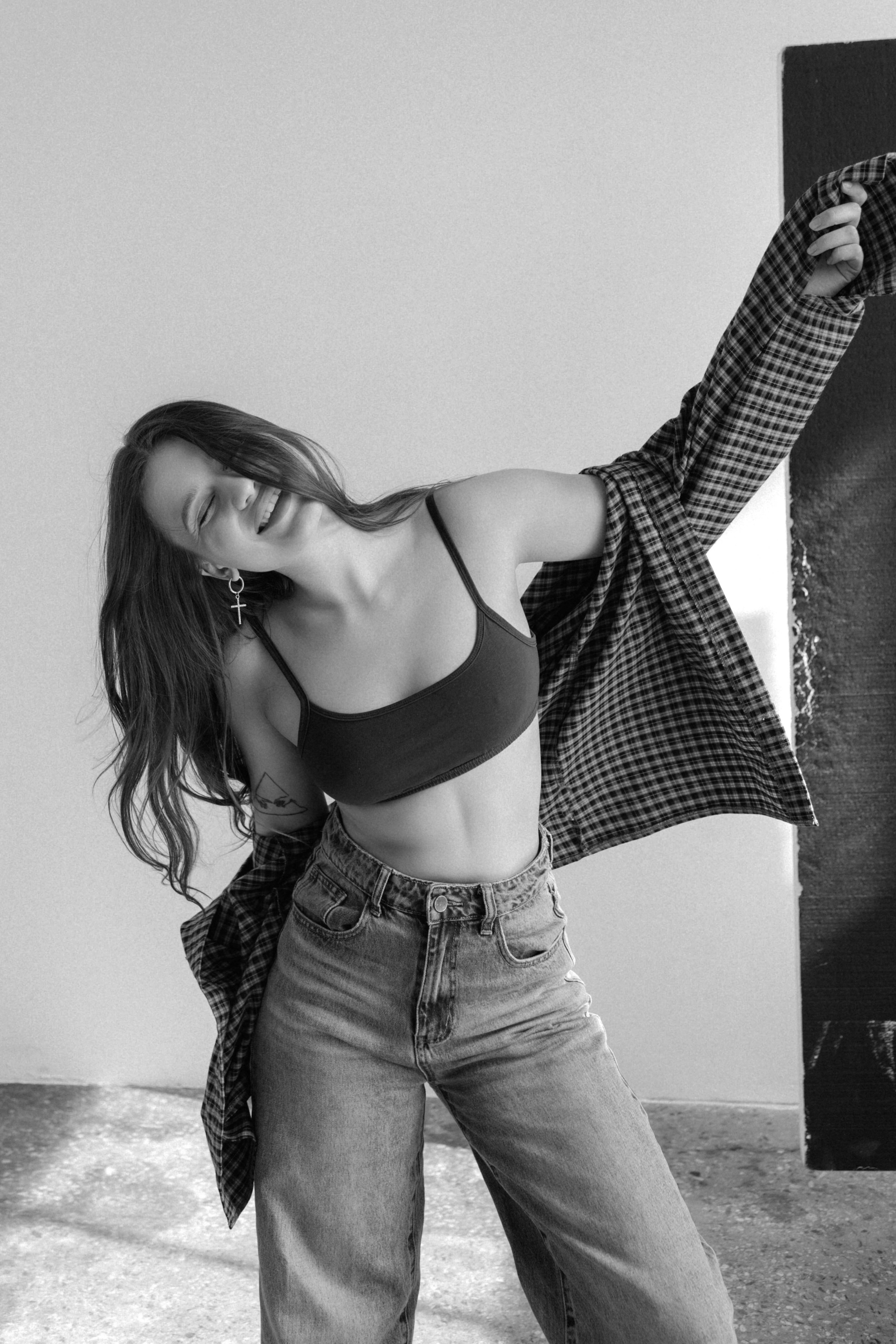 Ксюша. Минимализм, портреты в студии. Фотограф Ксения Третьякова, Санкт-Петербург