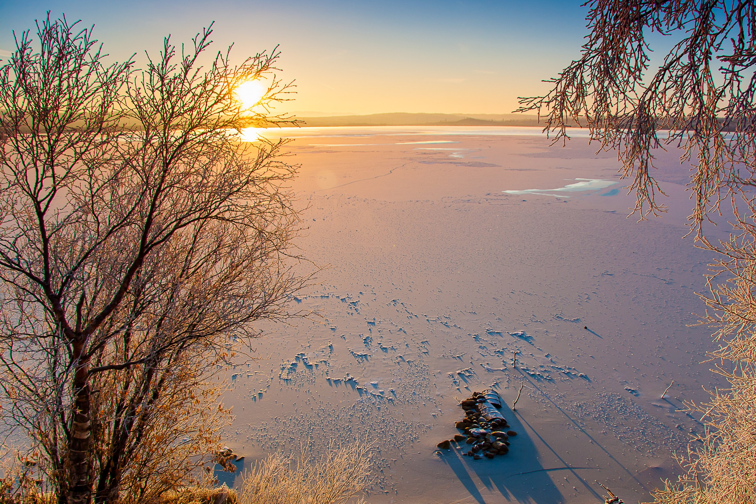 Зима. Пейзажи Крайнего Севера. Баренцево море, Рыбачий, Средний, Немецкий