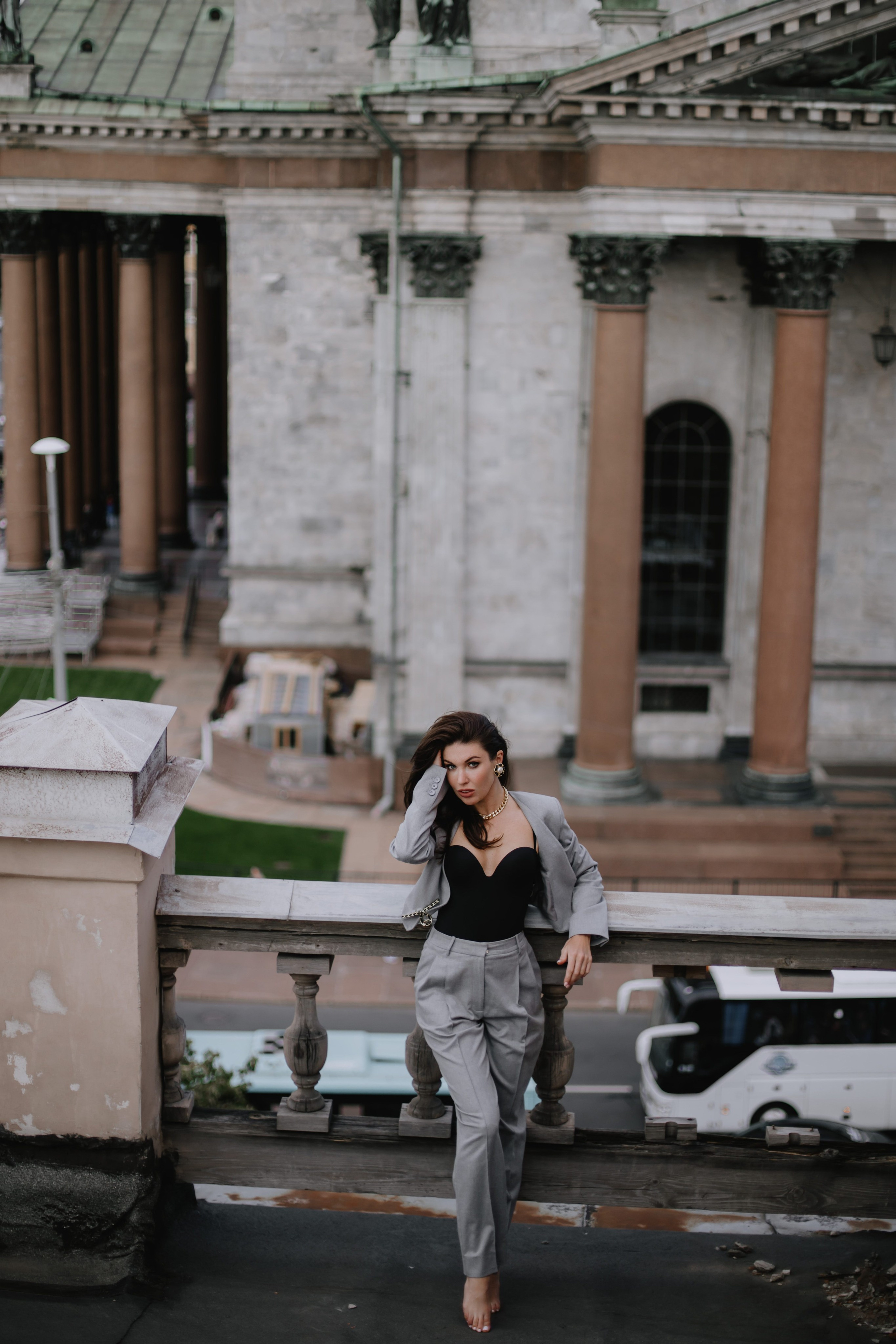 Вероника (съемка на крыше). Фотограф в Москве и Санкт-Петербурге Дарина