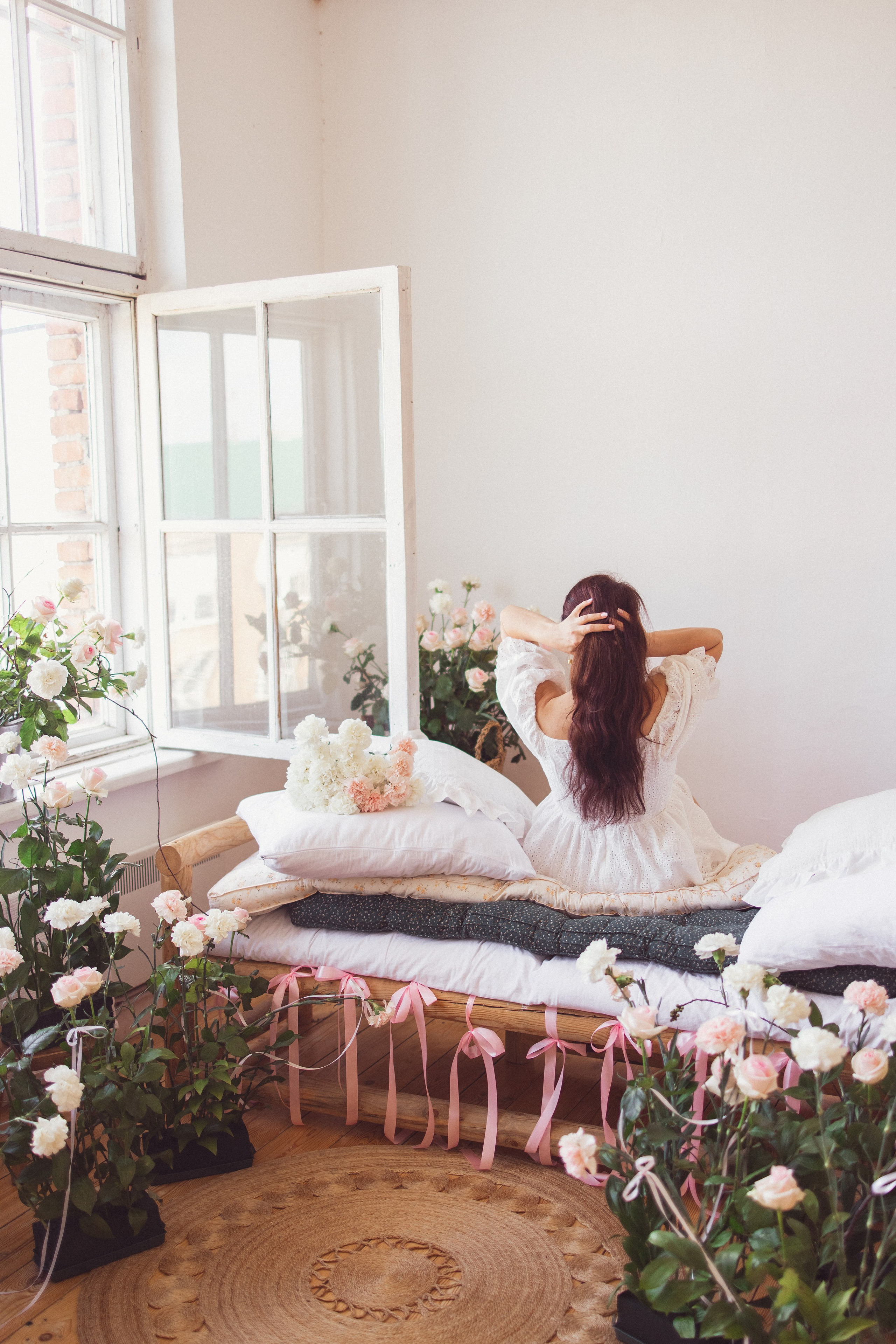 Фотосессия с живыми цветами в фотостудии г. Краснодар. Семейный и детский фотограф в Краснодаре Анна Трашкова