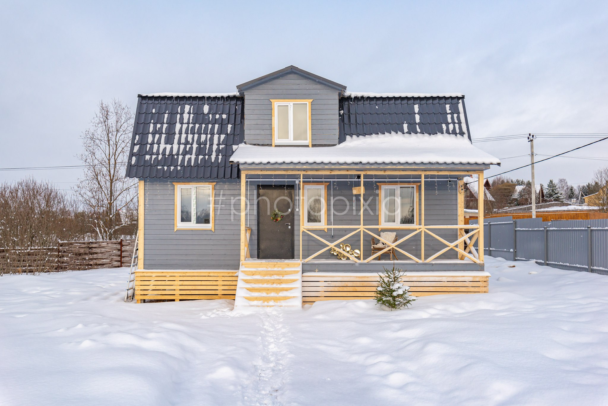 Съёмка дачного дома в КП Ольшаны для продажи. Интерьерная съёмка и виртуальные туры — Интерьерный фотограф Кузнецов Сергей (photopixiq)