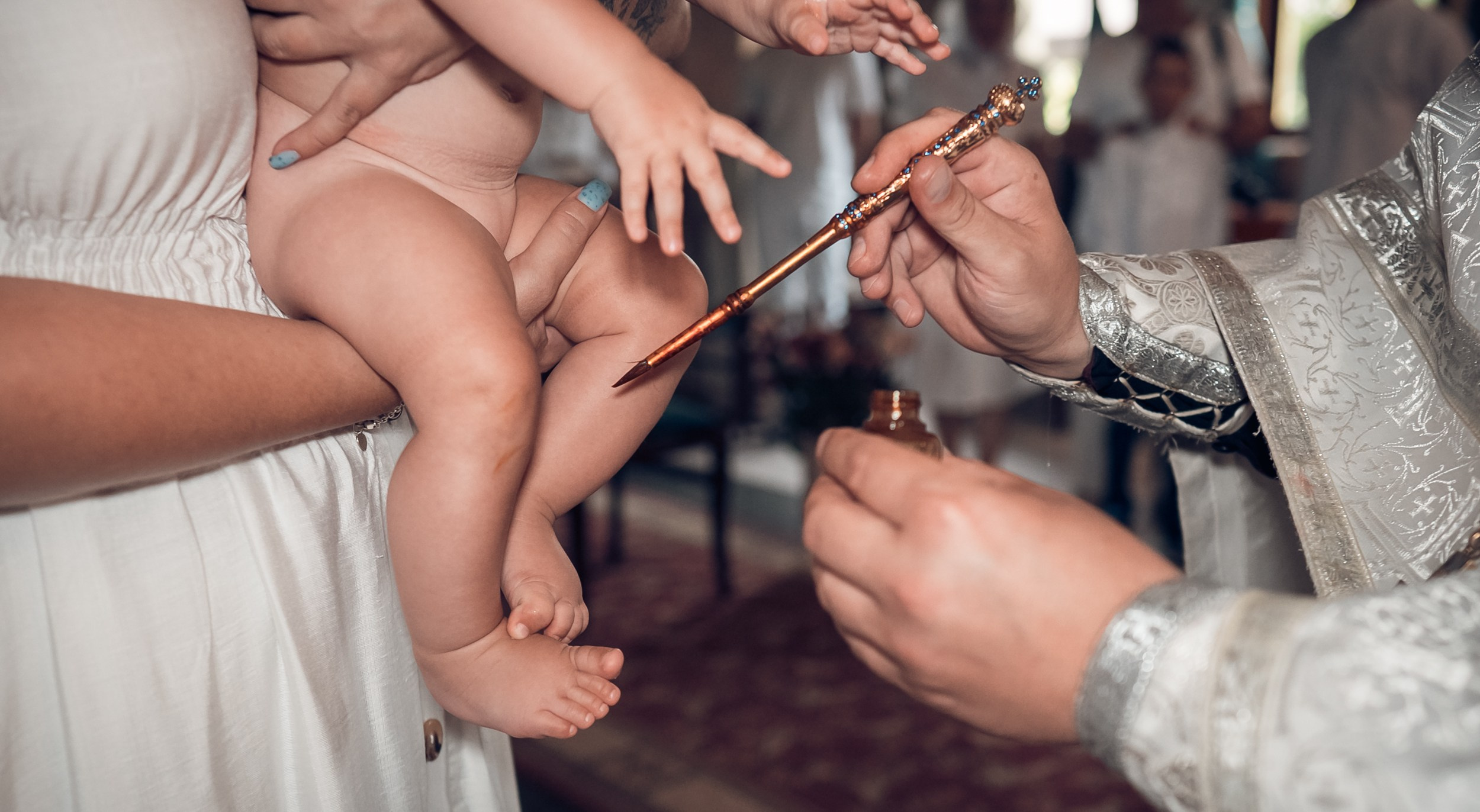 Крещение в храме Прп.Сергия Радонежского с. Орлиное. Церковный фотограф Севастополь