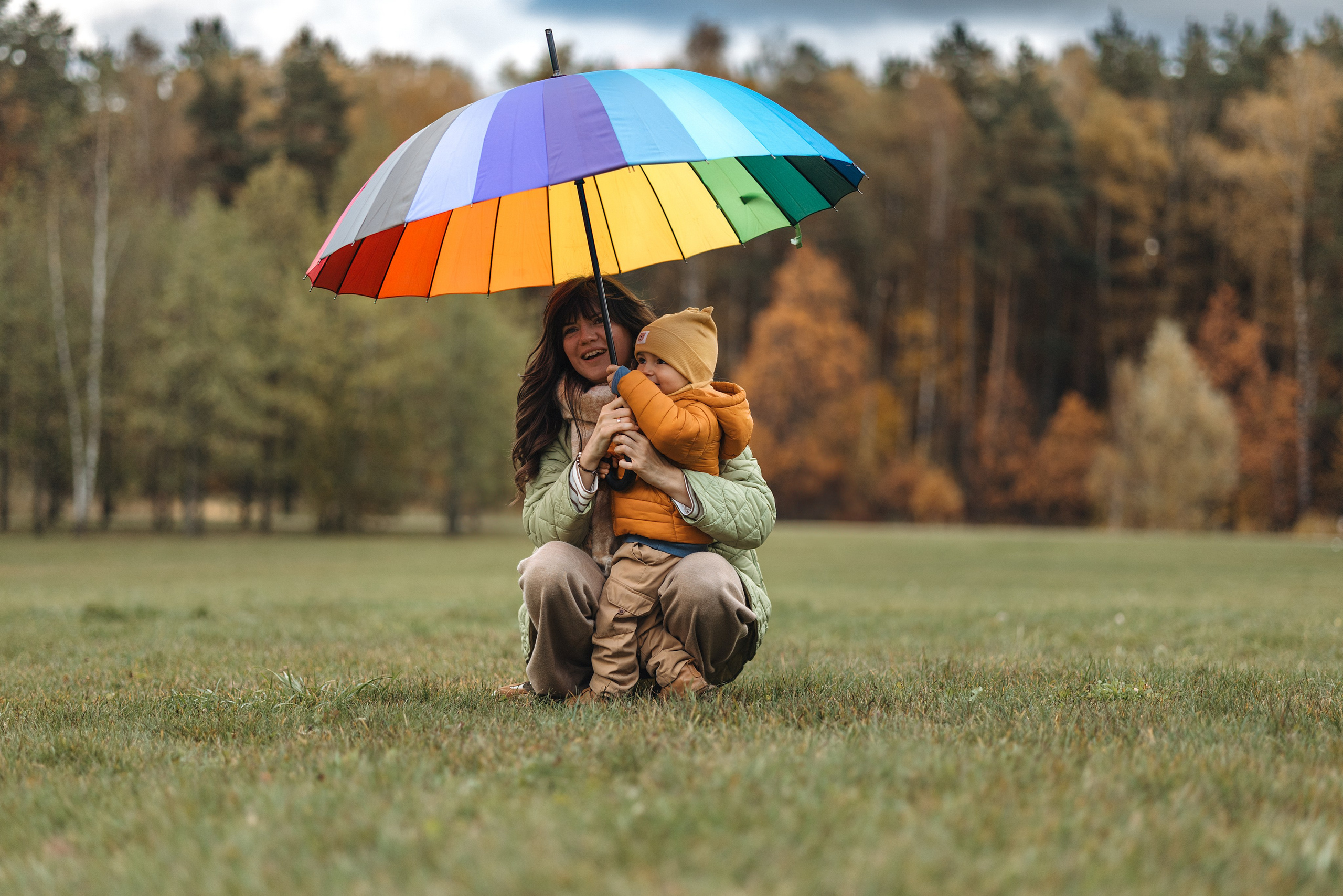 Осенняя семейная съемка. Фотограф Анималист в Москве Анастасия Жучкова