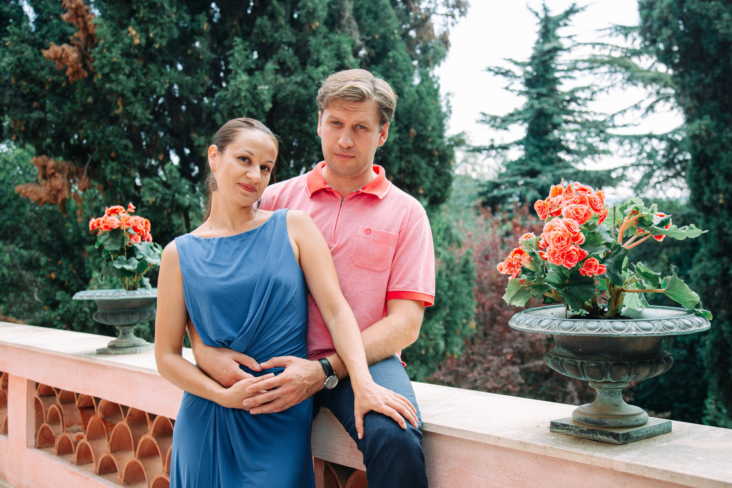 Фотосессия Дениса и Ирины на вилле в Греции. Фотограф — Евгений Свистков