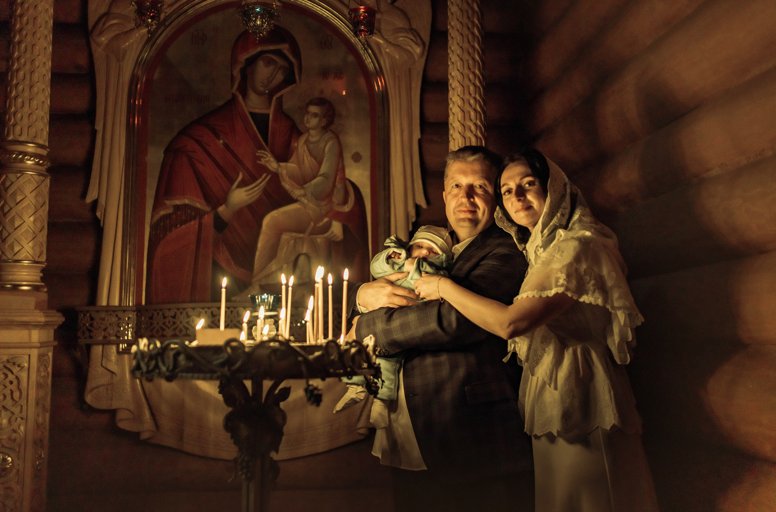 Крещение Михаила, храм Святой Троицы, июнь 2025