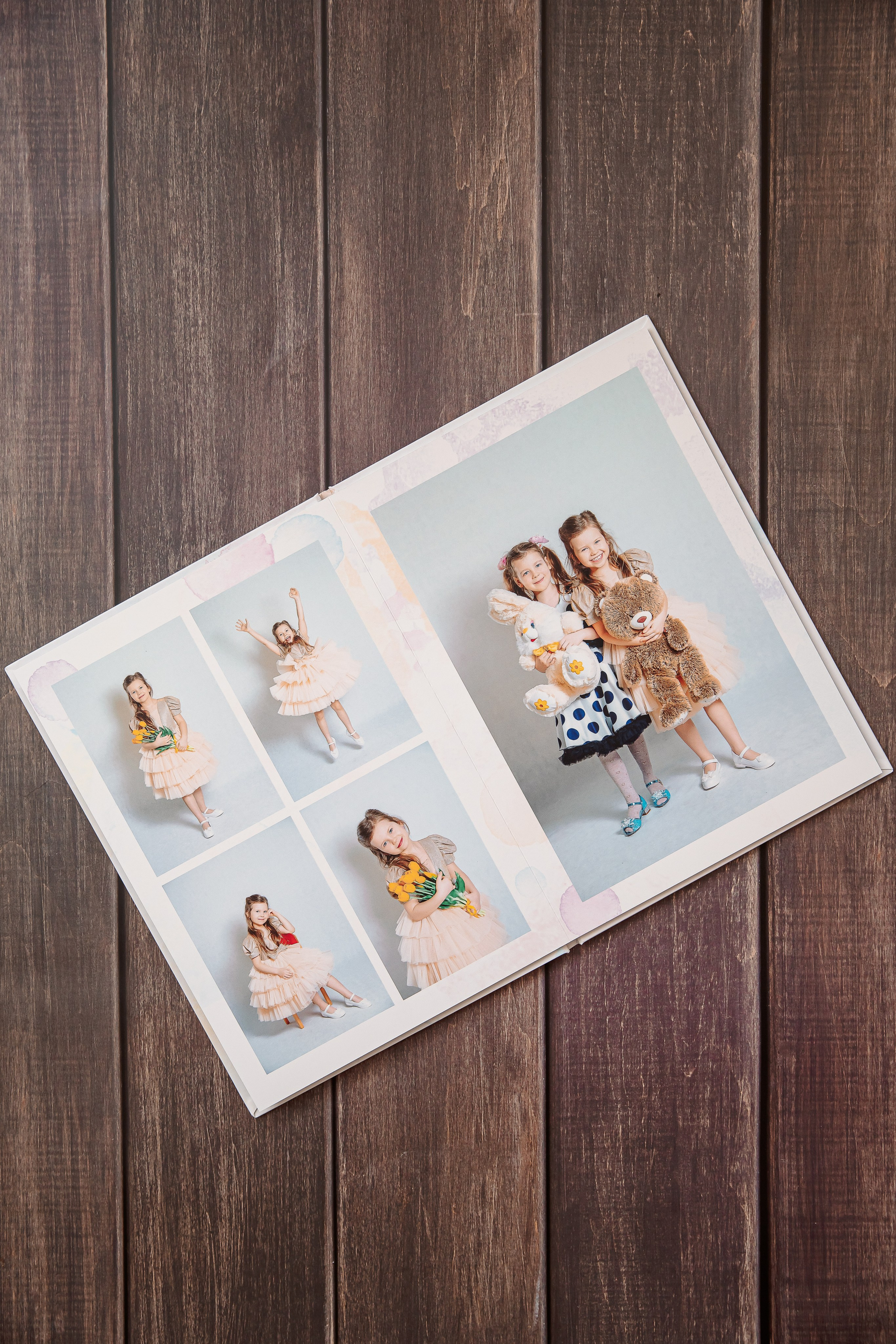 Альбомы дет. сад (макет Акварель). Семейный и детский фотограф в Москве Тихонова Ксения