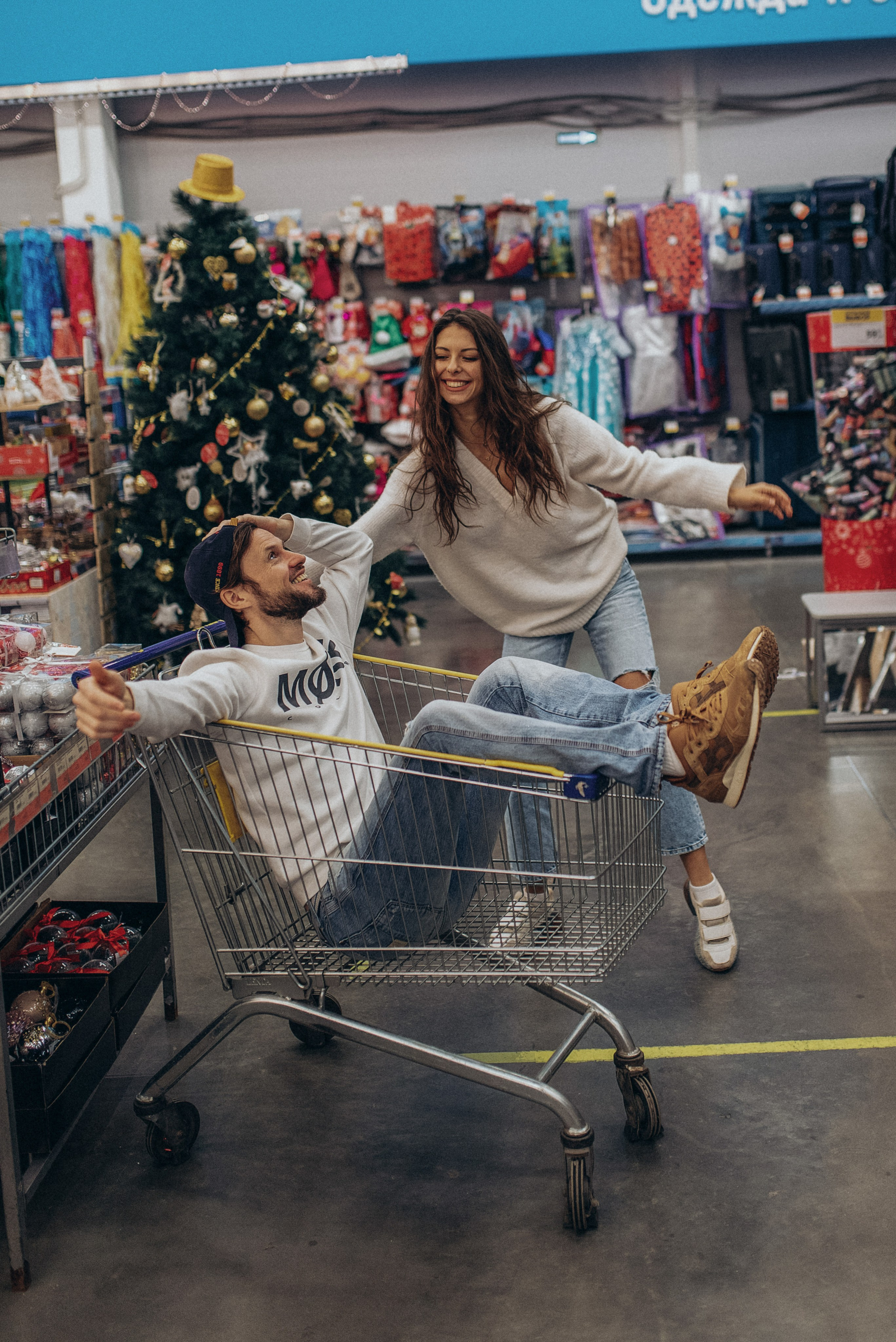 Lovestory в супермаркете. Семейный фотограф в Москве Екатерина Север