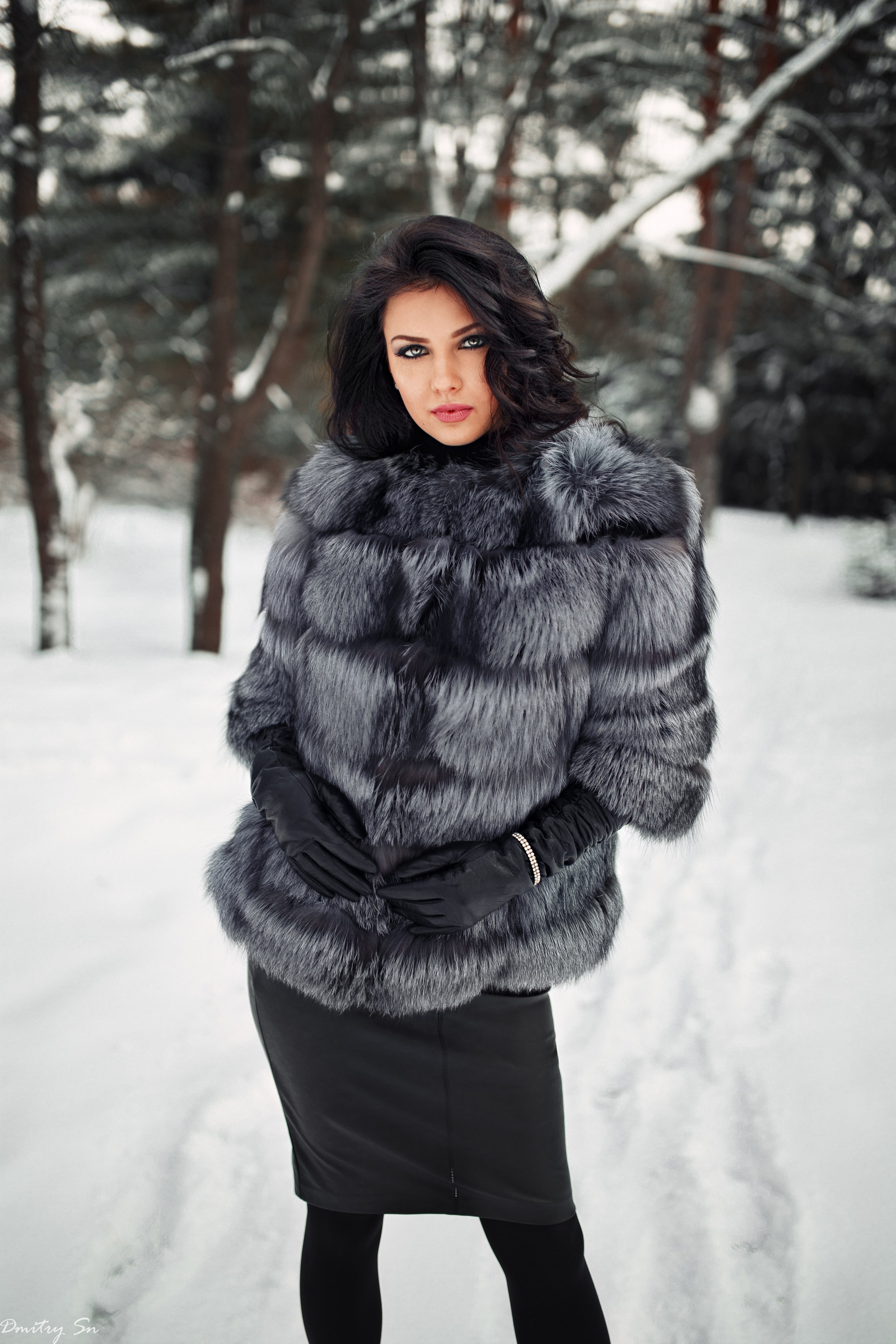 Зимняя съемка с Кристиной в парке для «себя»