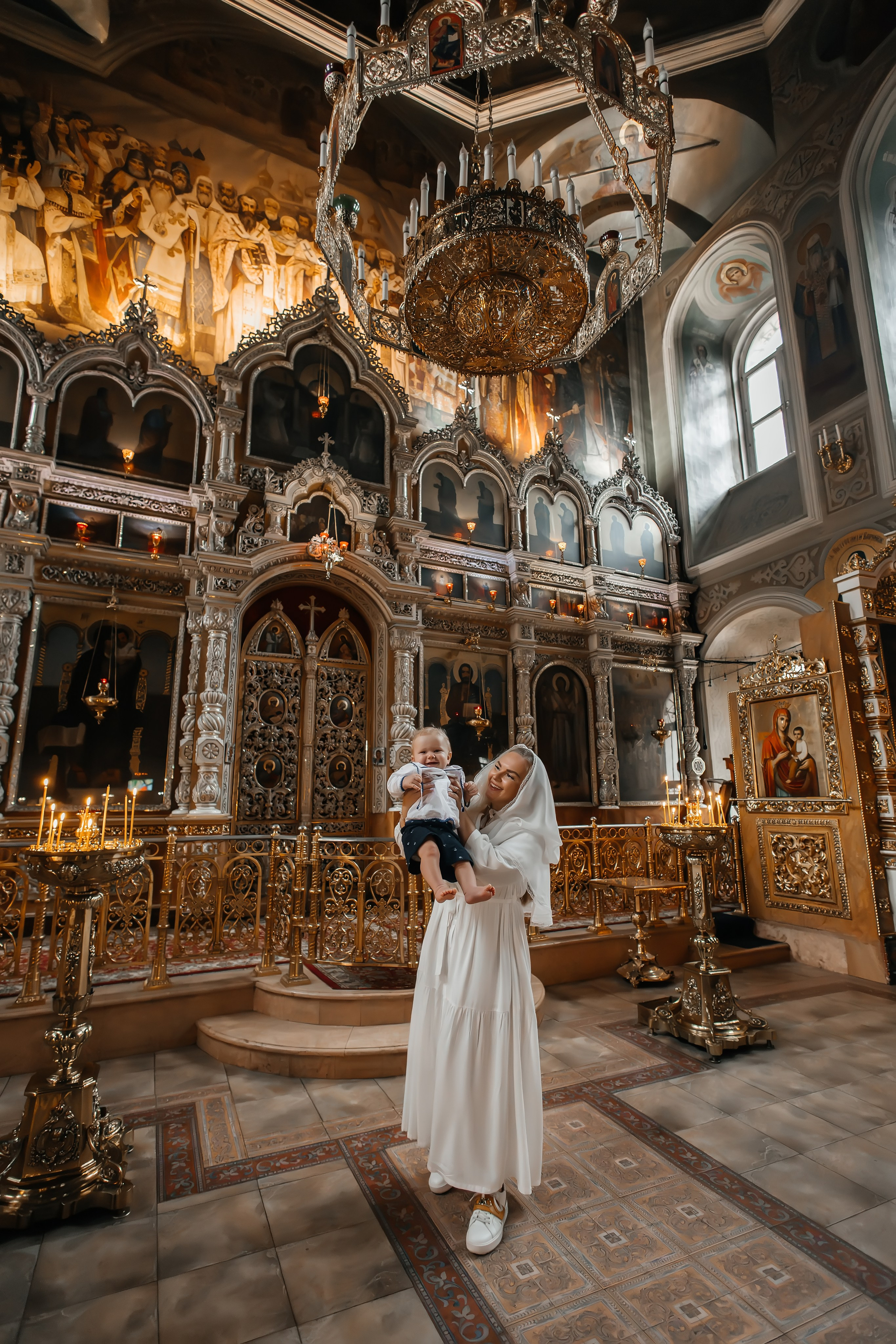 Крещение Марка в Храме всех святых на Соколе. Фотограф на крещение и венчание Москва  Надежда Баланина